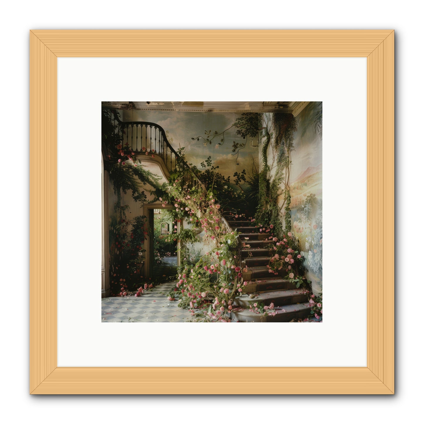 Forgotten Wonderland No. 6 -- Framed Print - Natural 10x10