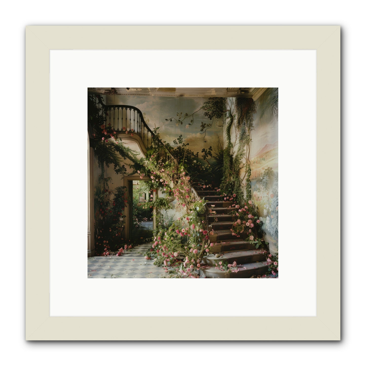 Forgotten Wonderland No. 6 -- Framed Print - White 10x10