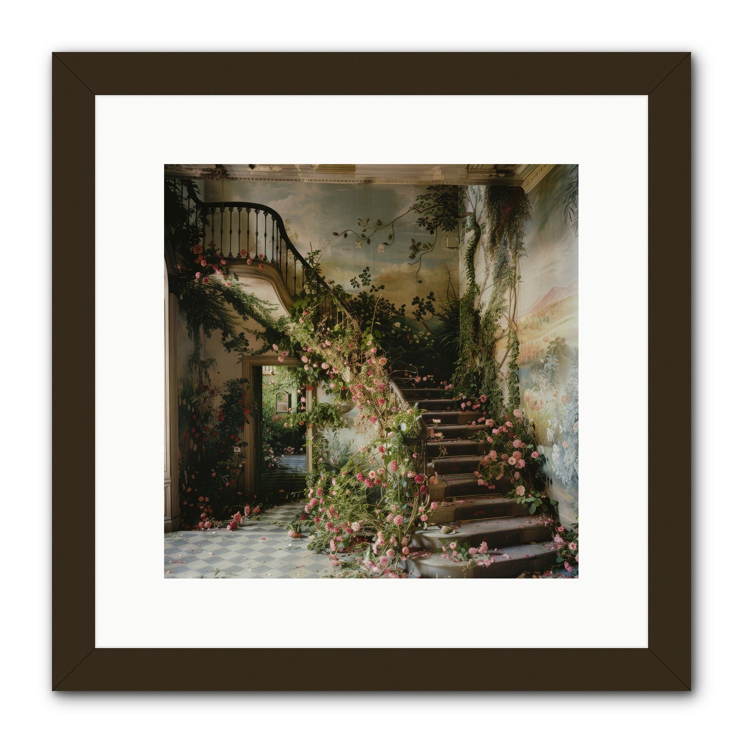 Forgotten Wonderland No. 6 -- Framed Print - Black 12x12