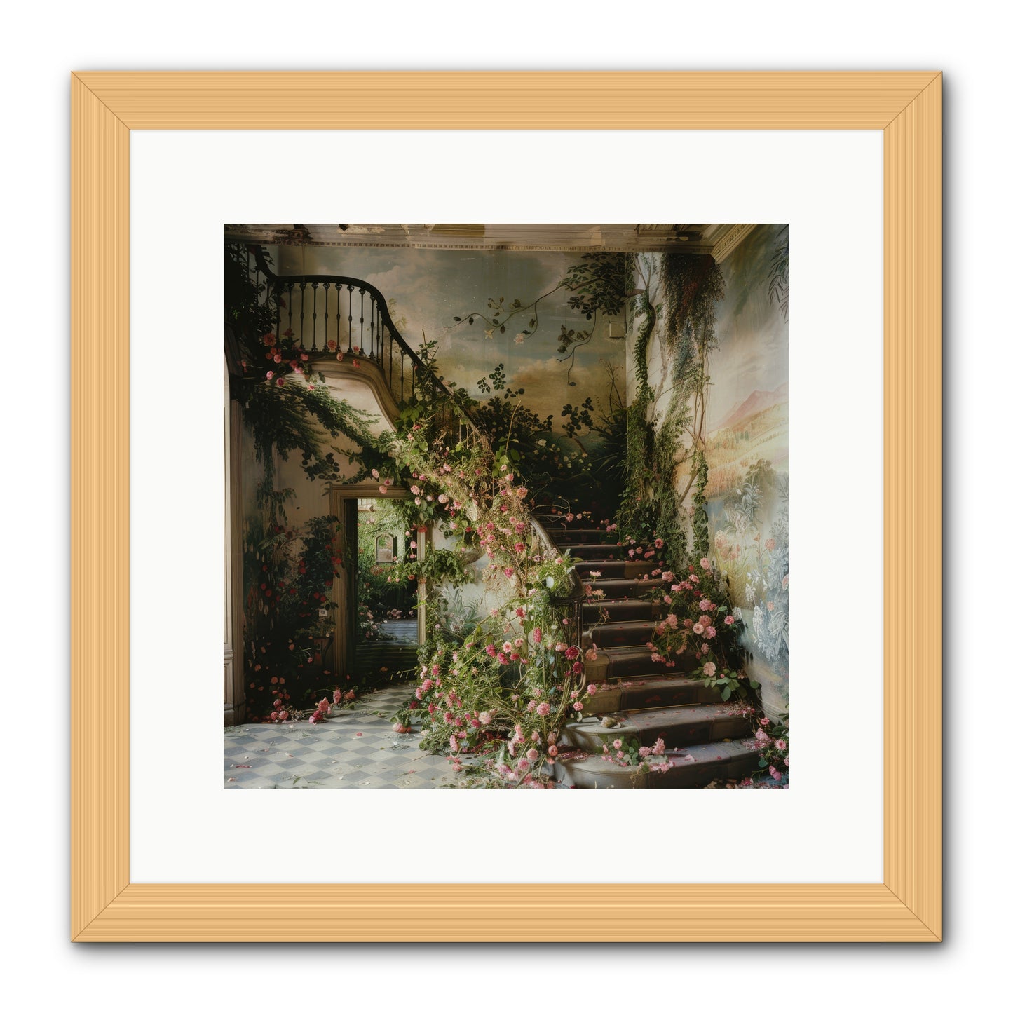 Forgotten Wonderland No. 6 -- Framed Print - Natural 12x12