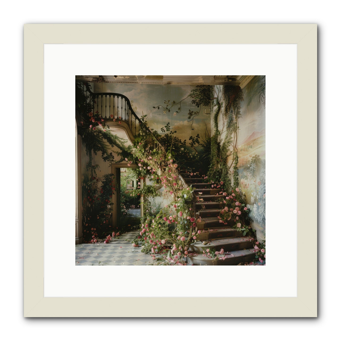 Forgotten Wonderland No. 6 -- Framed Print - White 12x12