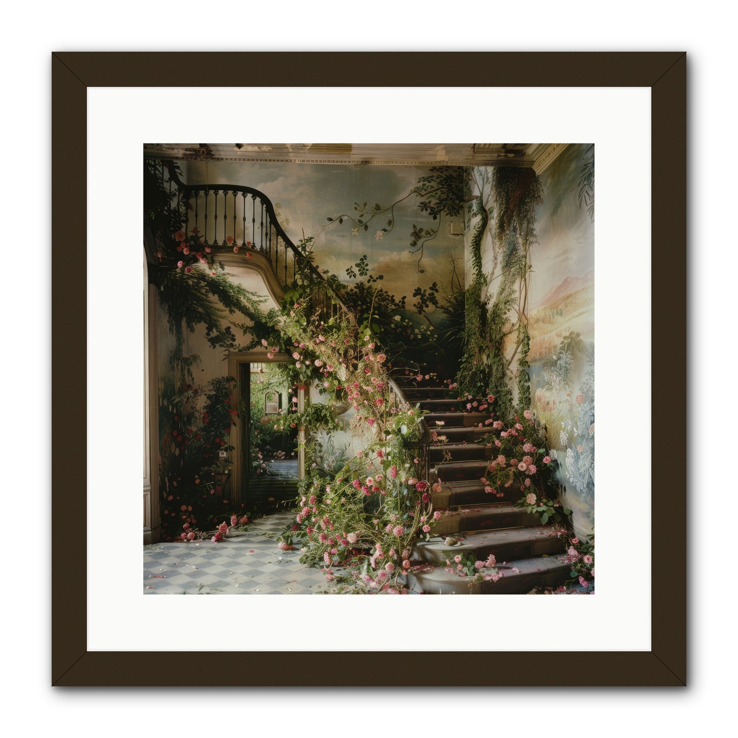 Forgotten Wonderland No. 6 -- Framed Print - Black 16x16