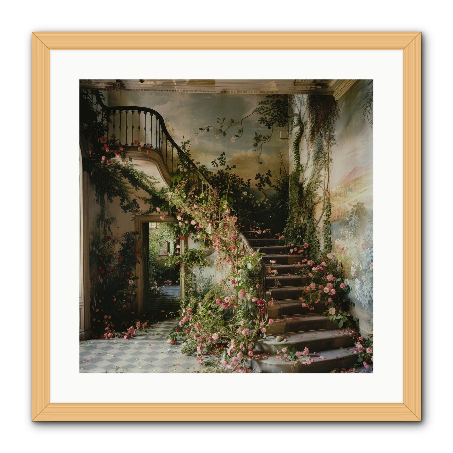 Forgotten Wonderland No. 6 -- Framed Print - Natural 20x20