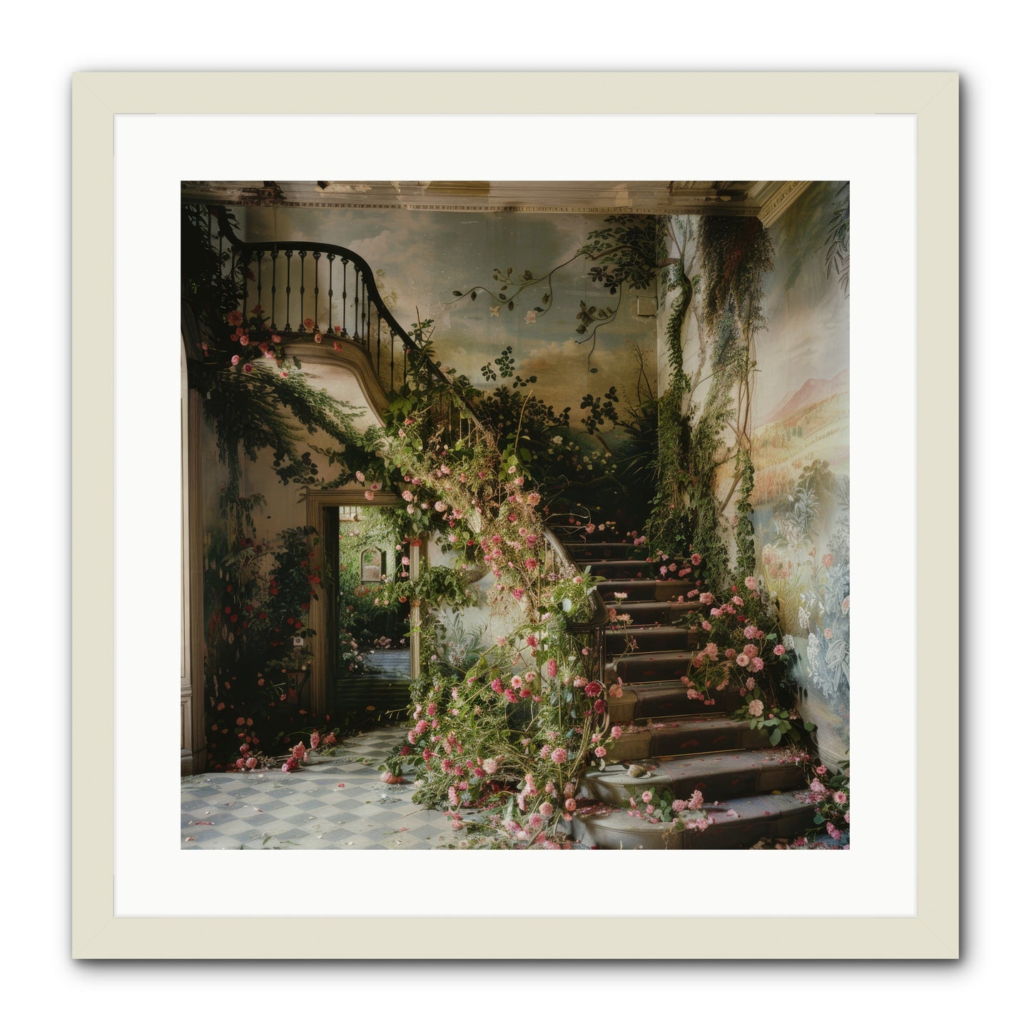 Forgotten Wonderland No. 6 -- Framed Print - White 20x20