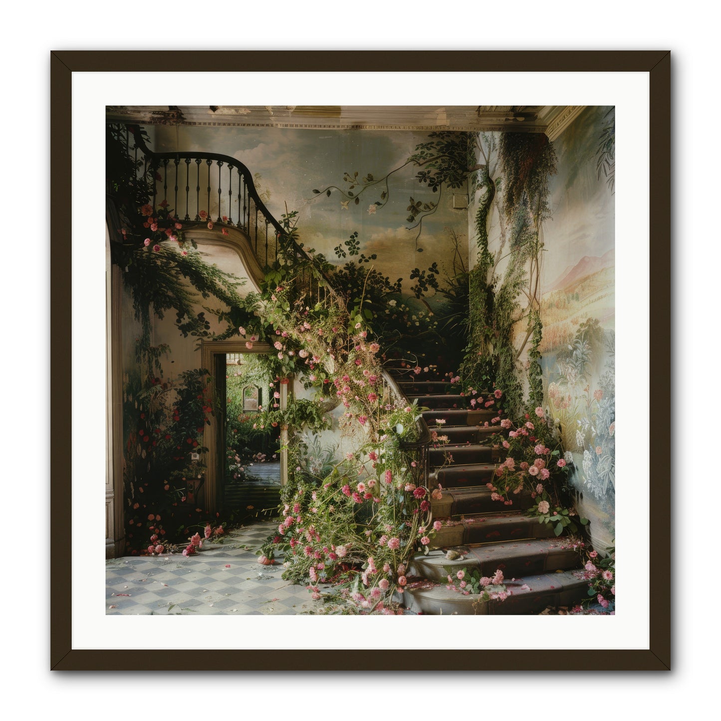 Forgotten Wonderland No. 6 -- Framed Print - Black 30x30