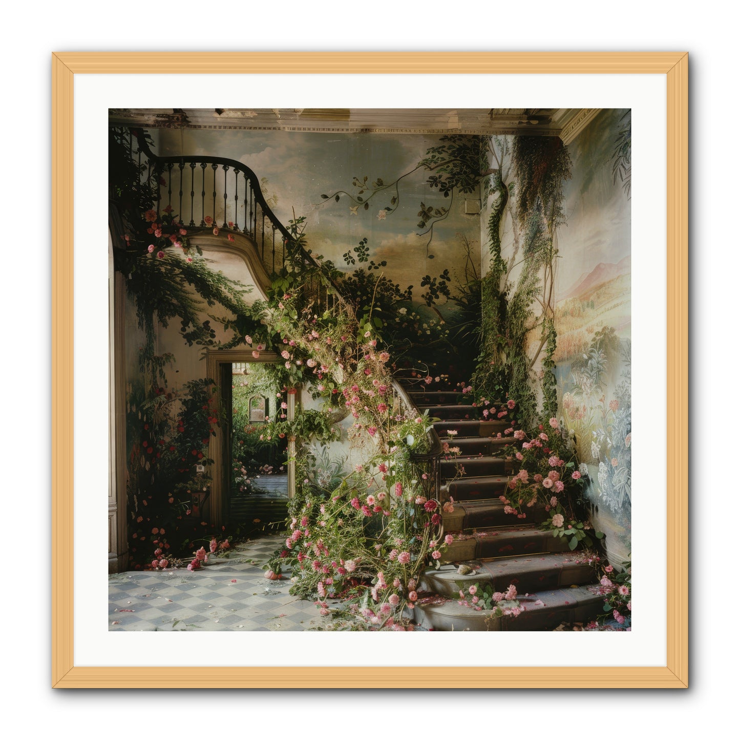 Forgotten Wonderland No. 6 -- Framed Print - Natural 30x30