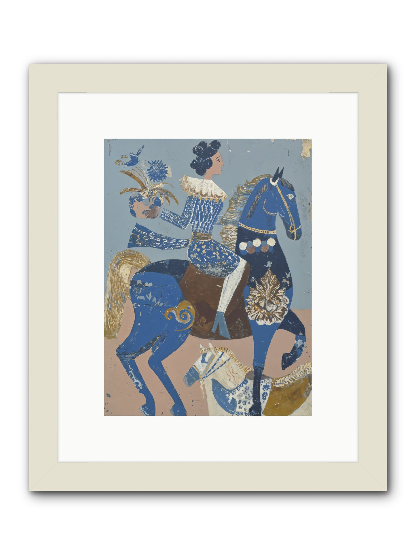 Foundational Work -- Framed Print - White 9x12