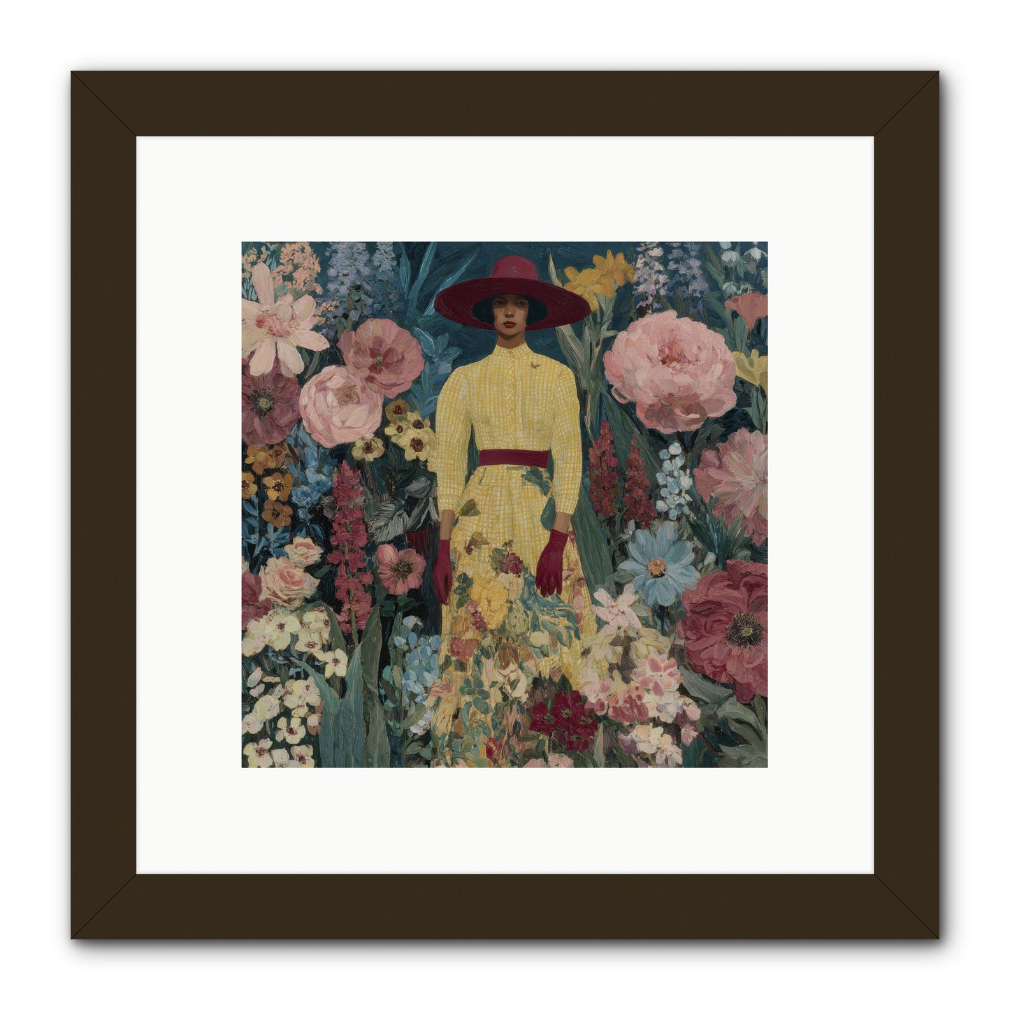 Foxglove Boulevard-REZ -- Framed Print - Black 10x10