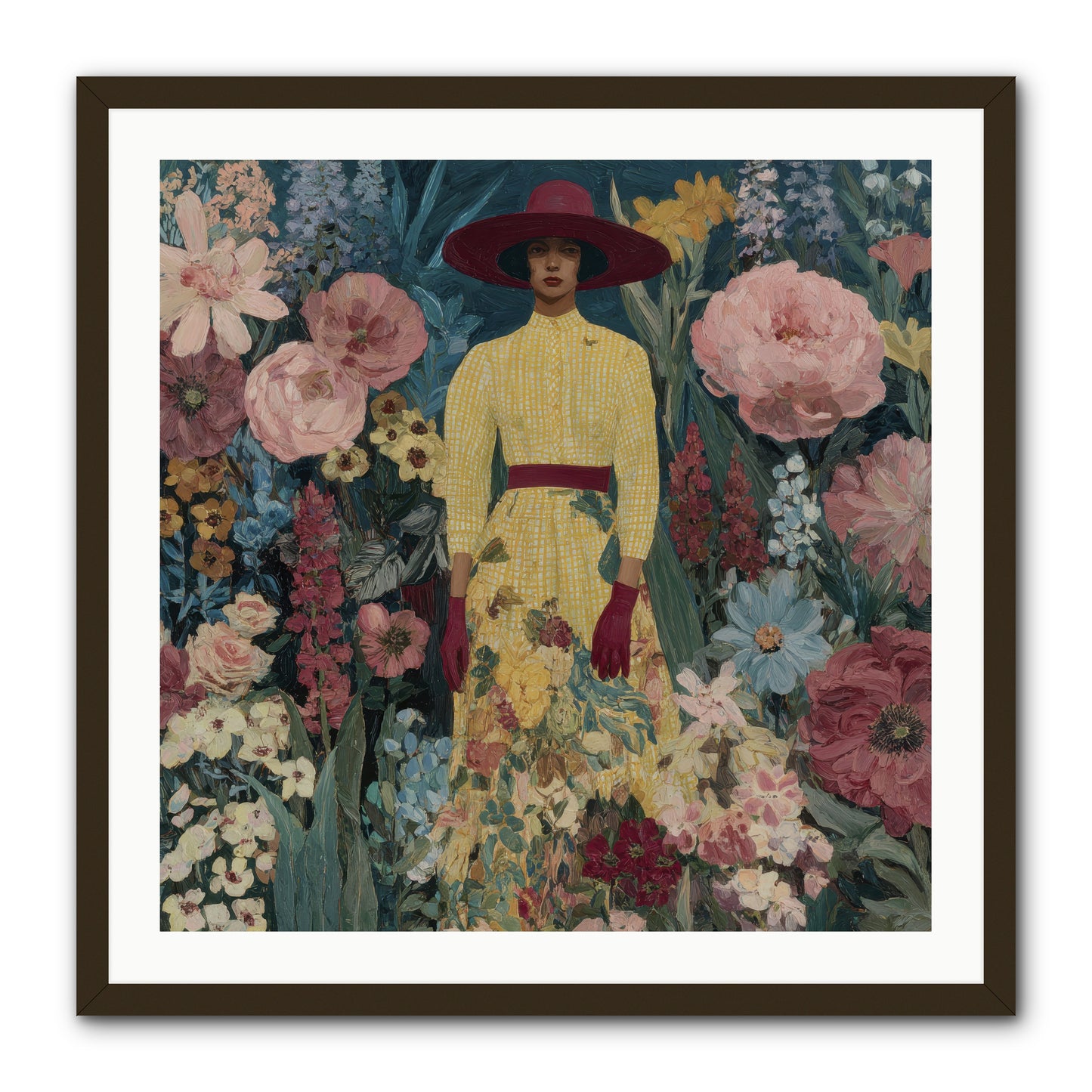 Foxglove Boulevard-REZ -- Framed Print - Black 30x30
