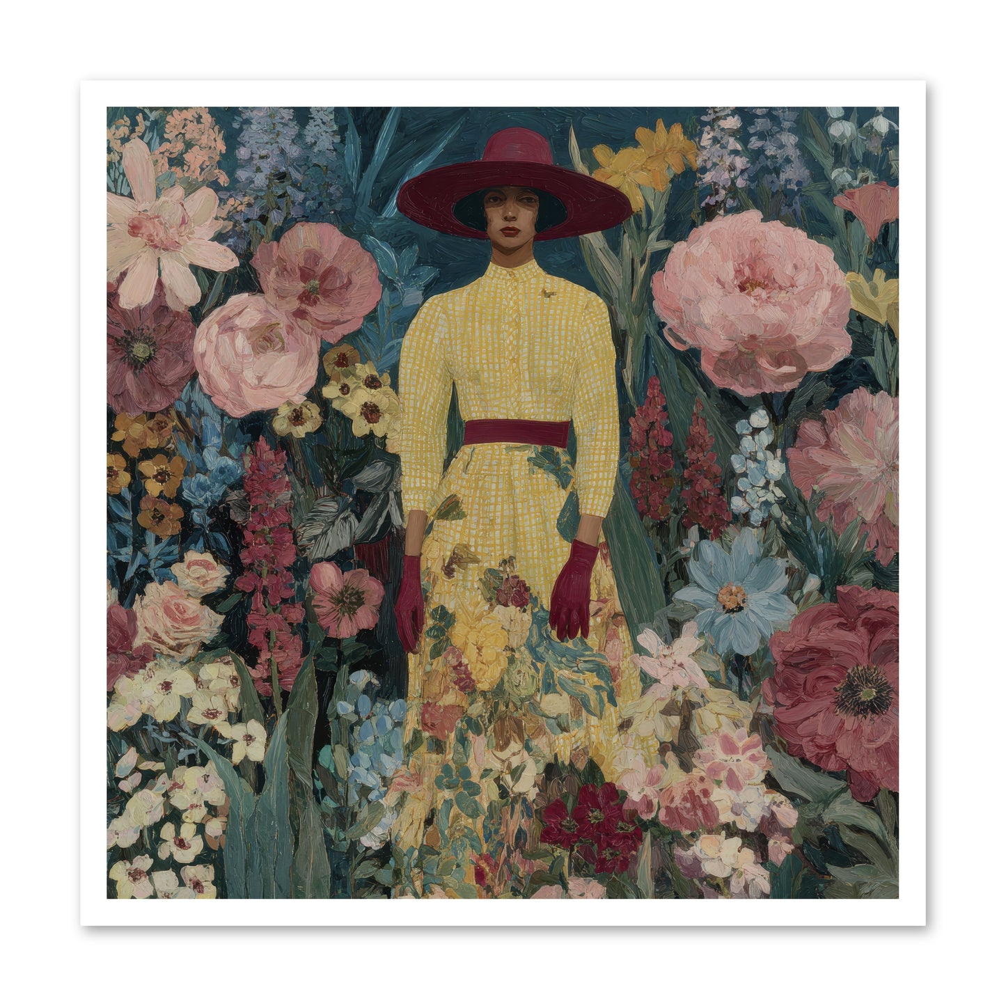 Foxglove Boulevard-REZ -- Loose Canvas Print 30x30