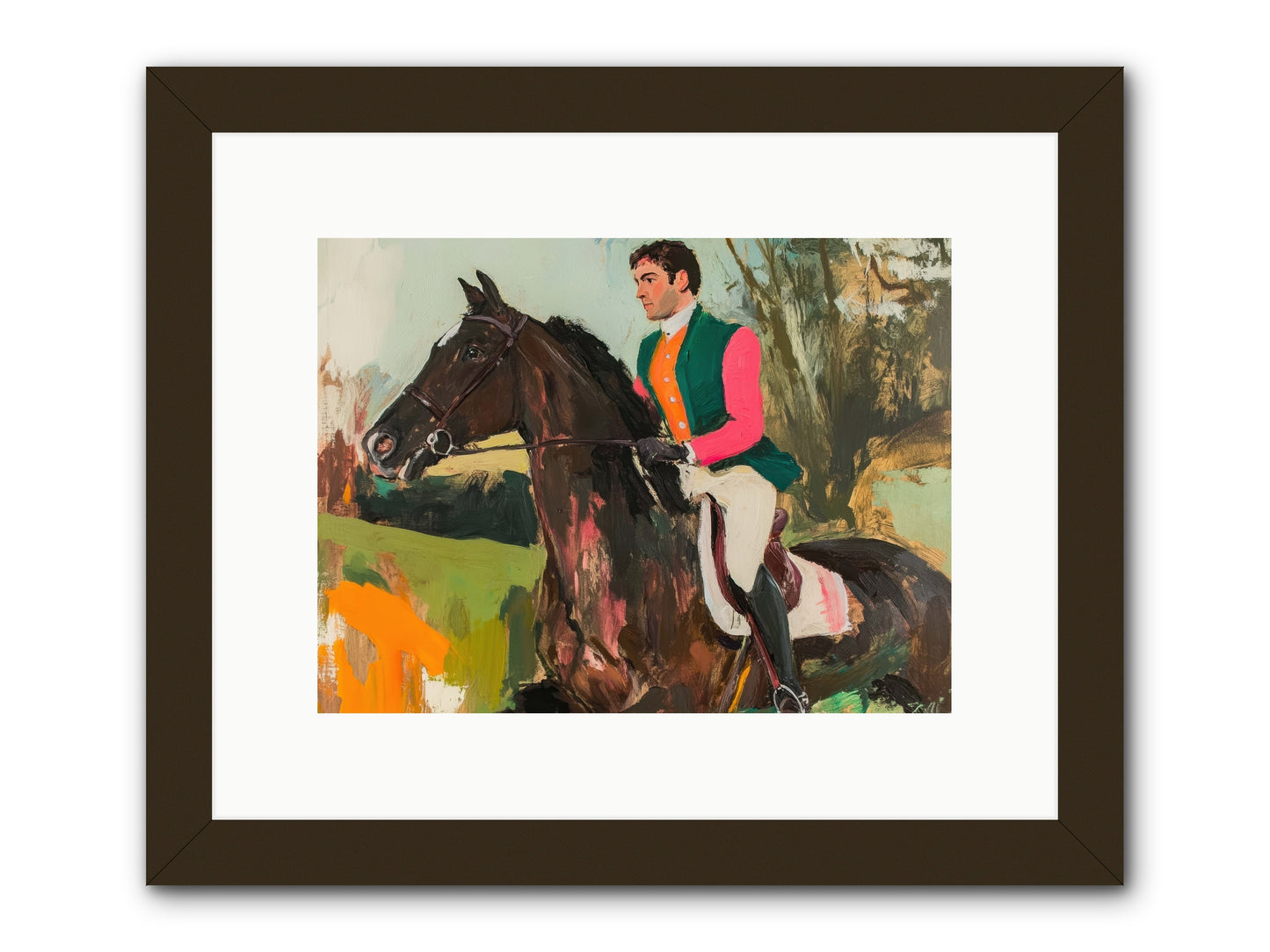 Foxglove Promise -- Framed Print - Black 12x9