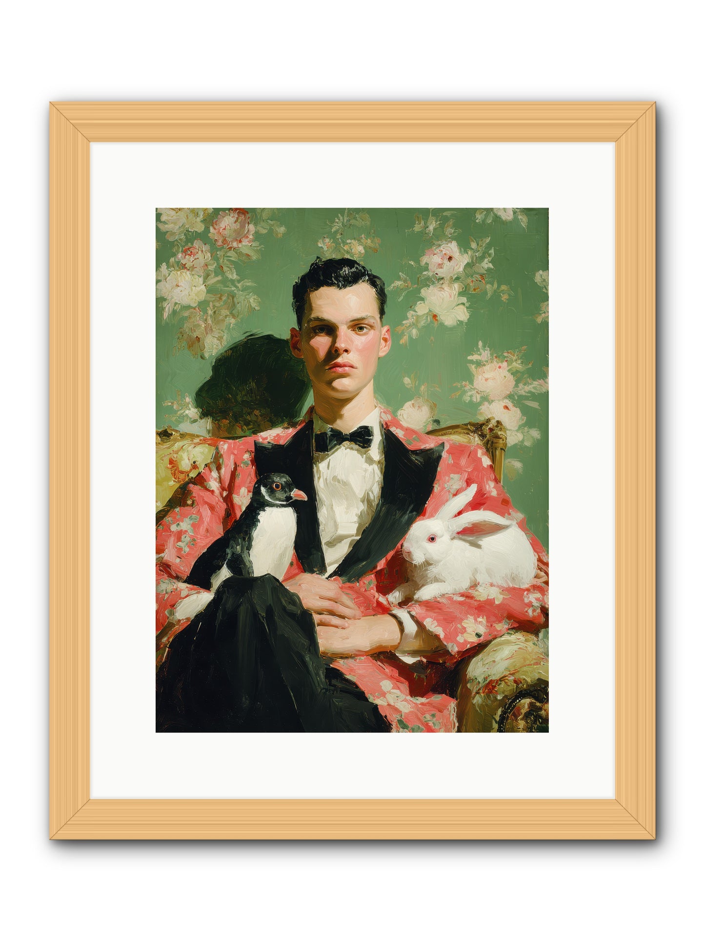 Foxglove & Fellows -- Framed Print - Natural 12x16