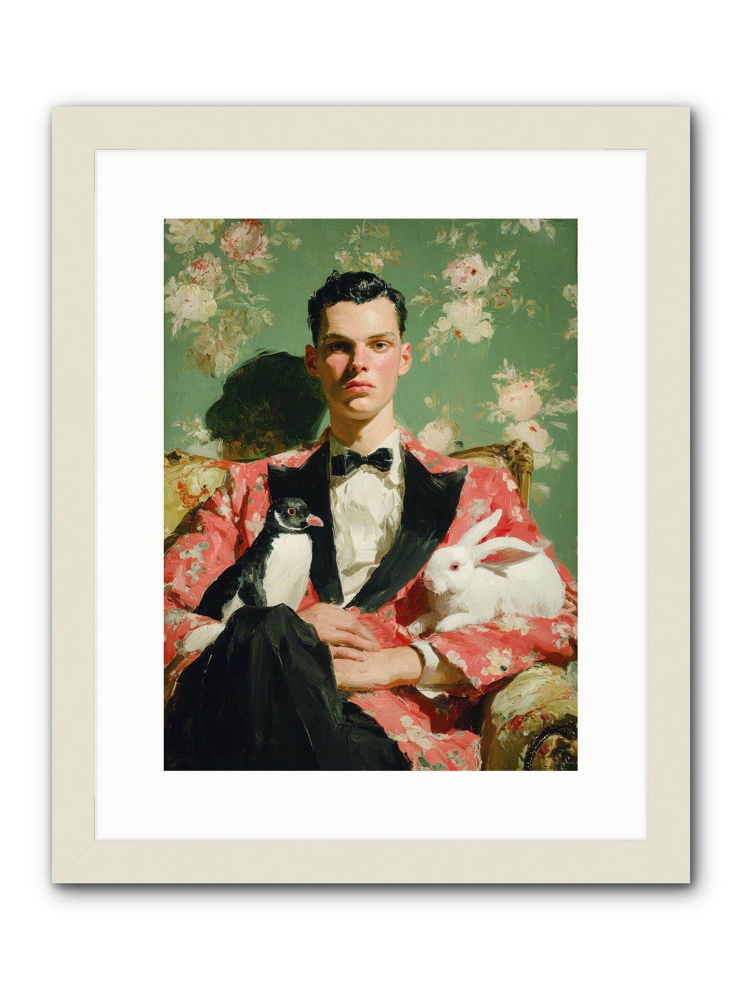 Foxglove & Fellows -- Framed Print - White 12x16