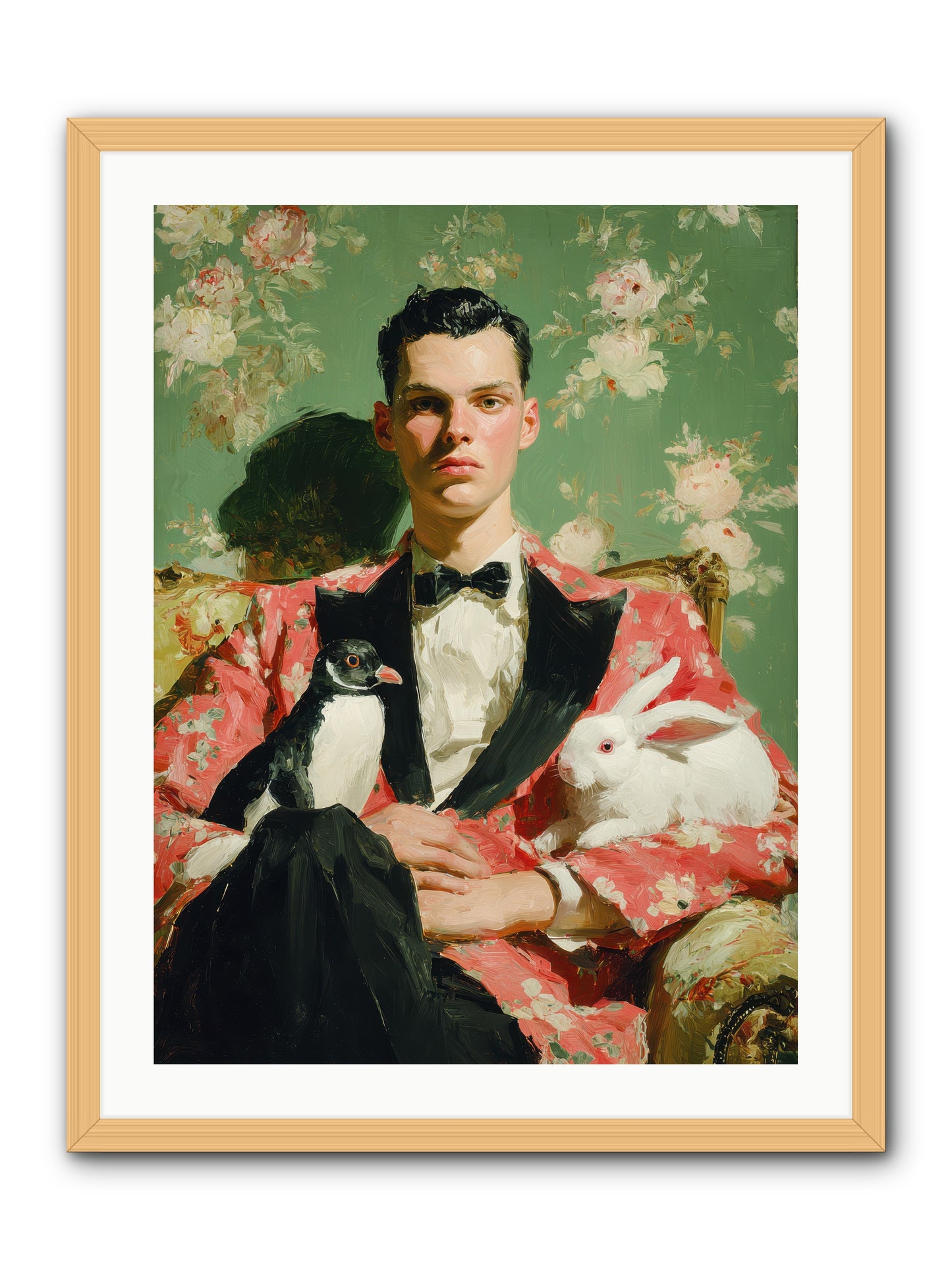 Foxglove & Fellows -- Framed Print - Natural 24x32