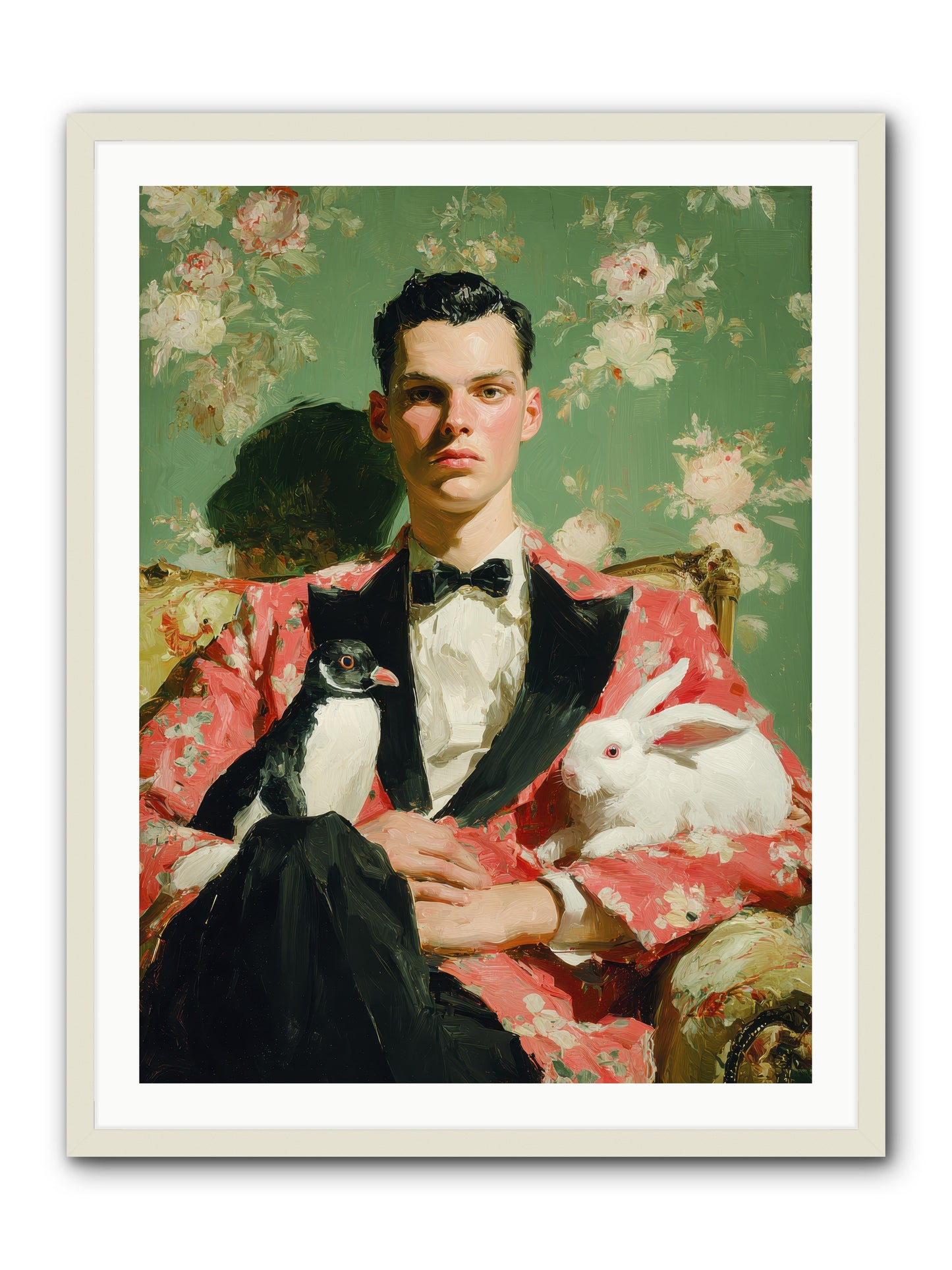 Foxglove & Fellows -- Framed Print - White 30x40