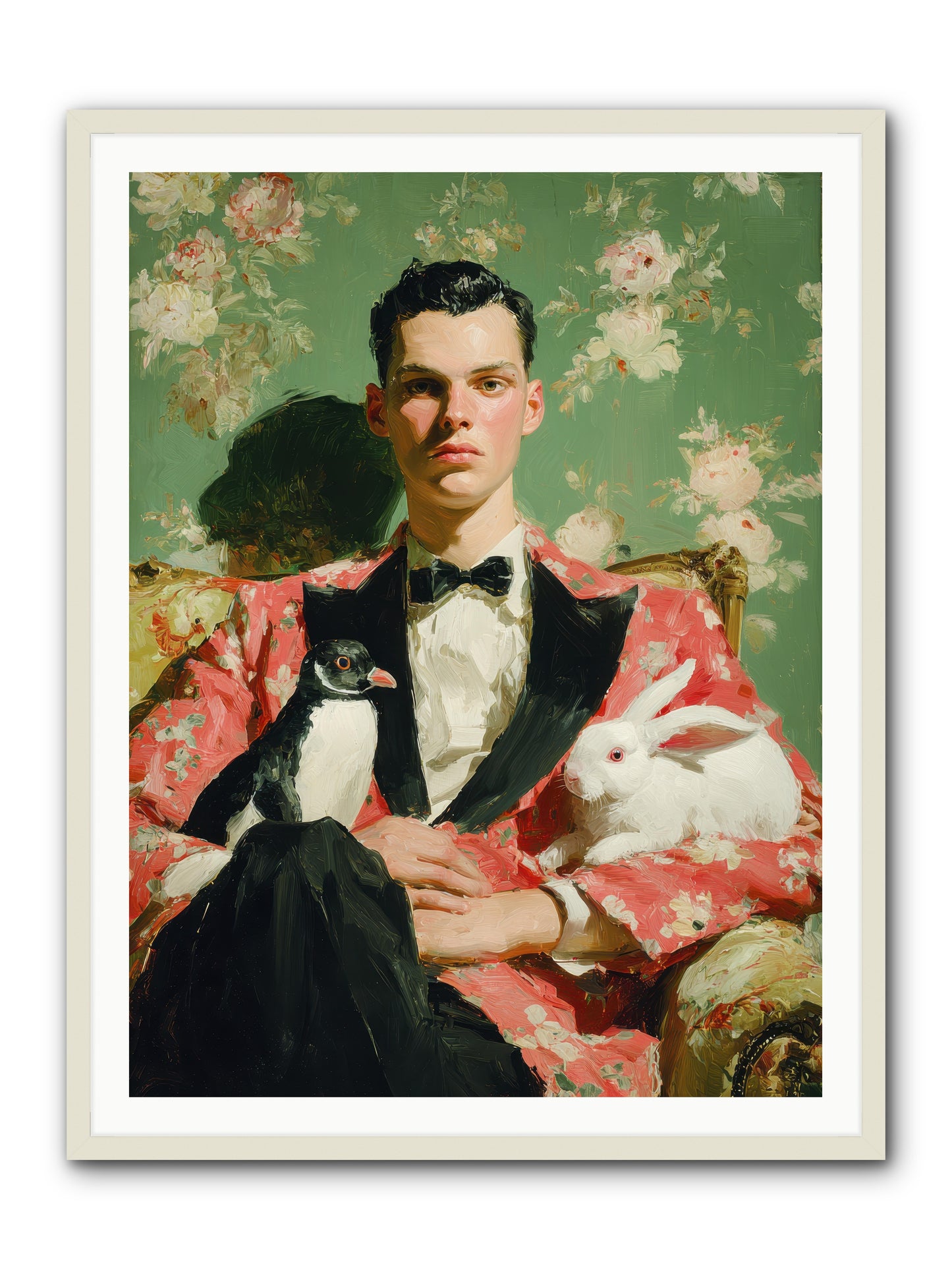 Foxglove & Fellows -- Framed Print - White 36x48