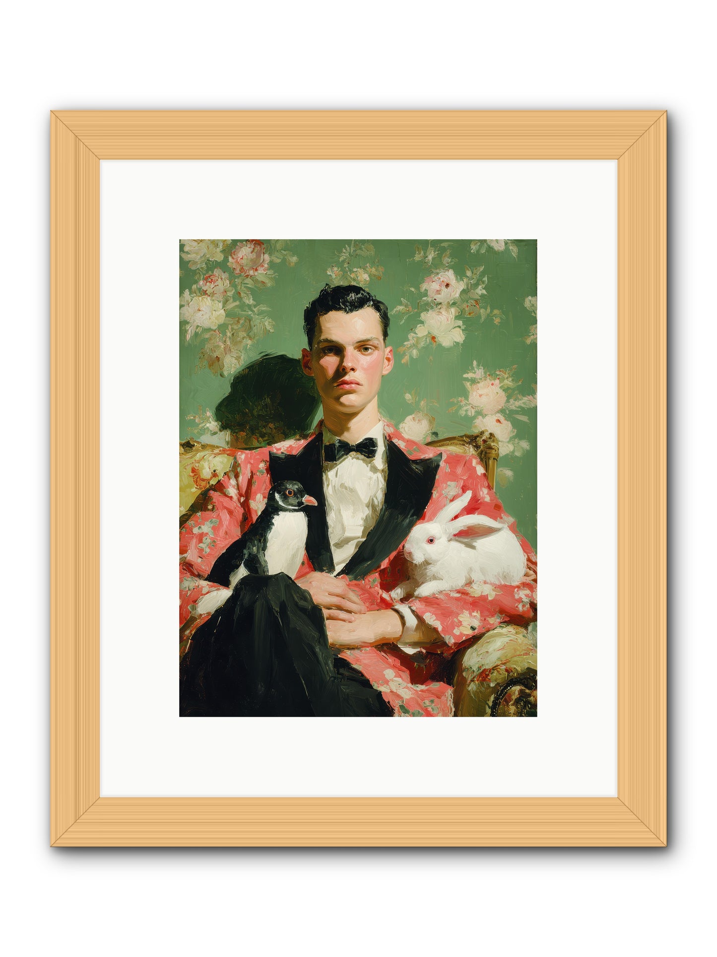 Foxglove & Fellows -- Framed Print - Natural 9x12