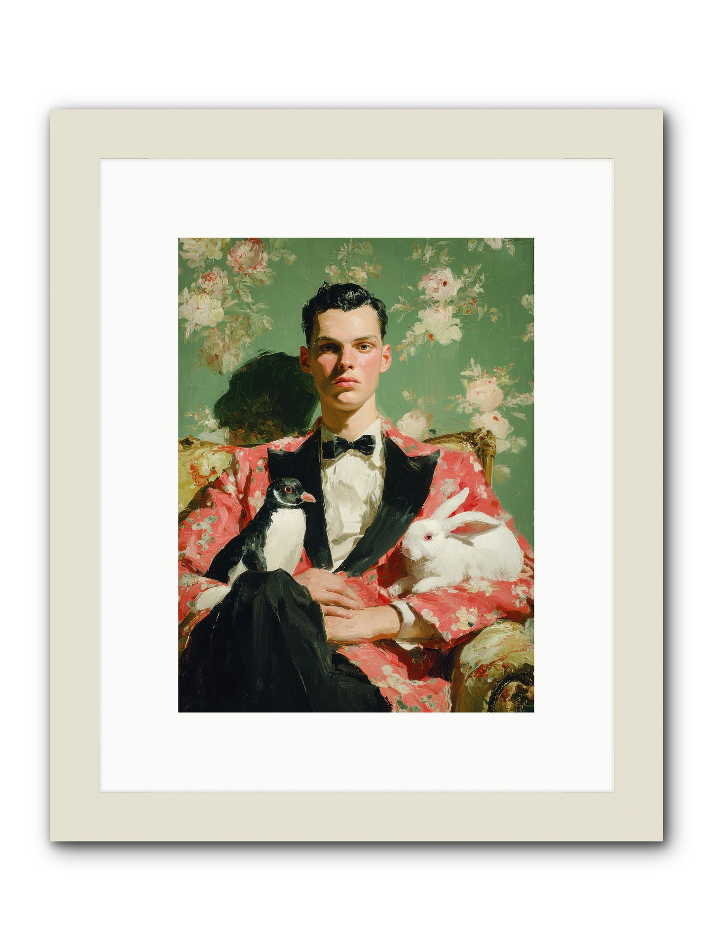 Foxglove & Fellows -- Framed Print - White 9x12