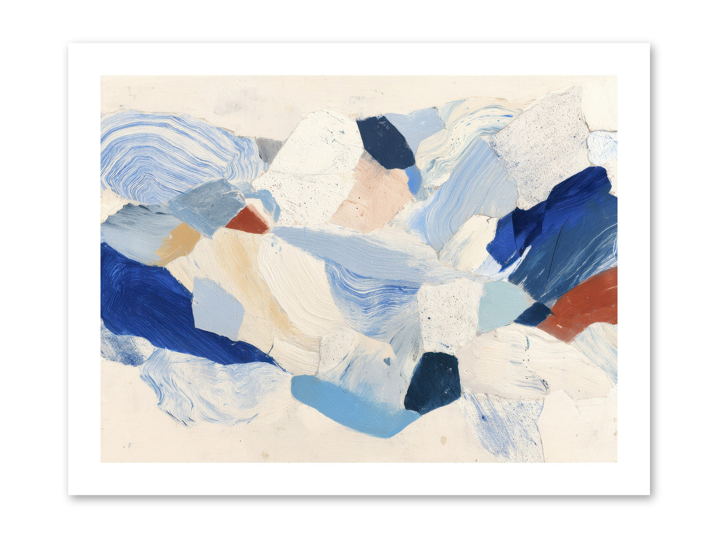 Fragmented Tides -- Loose Canvas Print 16x12