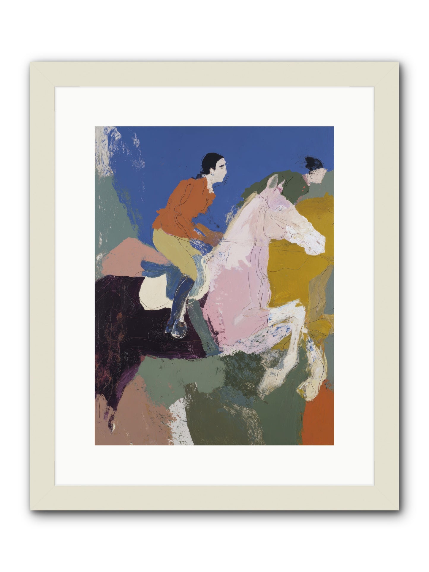 Fragments of the Faithful -- Framed Print - White 12x16