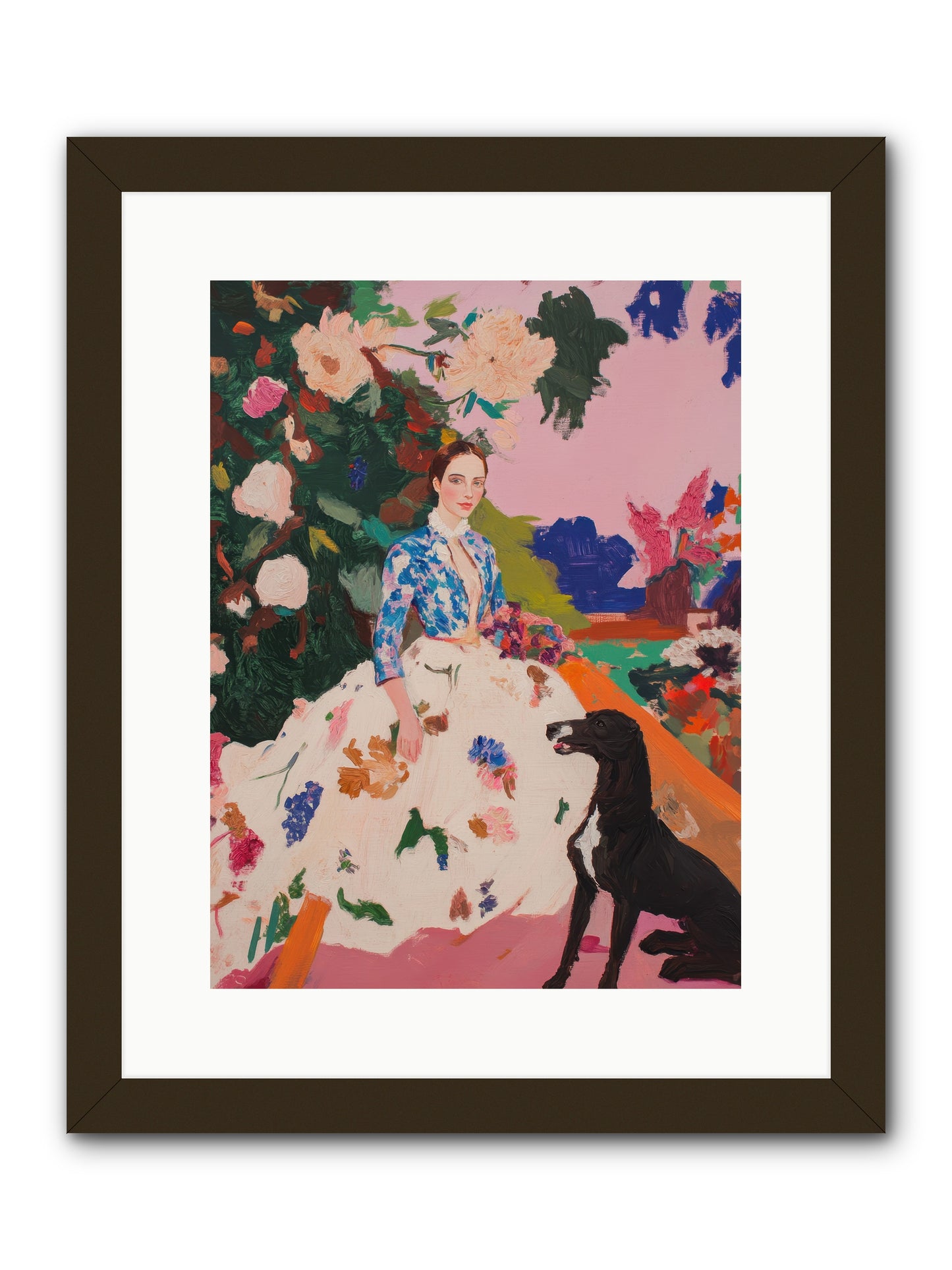 Fragrant Belvedere -- Framed Print - Black 12x16