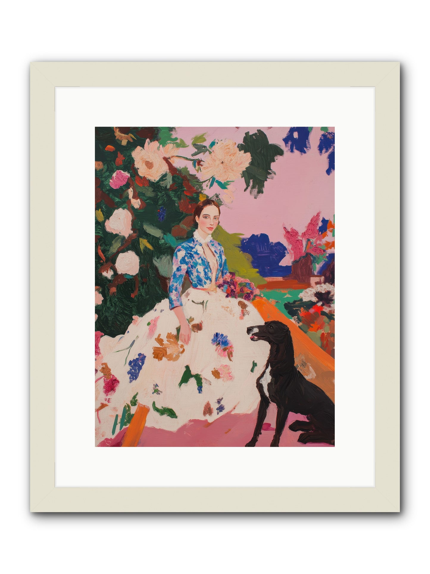 Fragrant Belvedere -- Framed Print - White 12x16