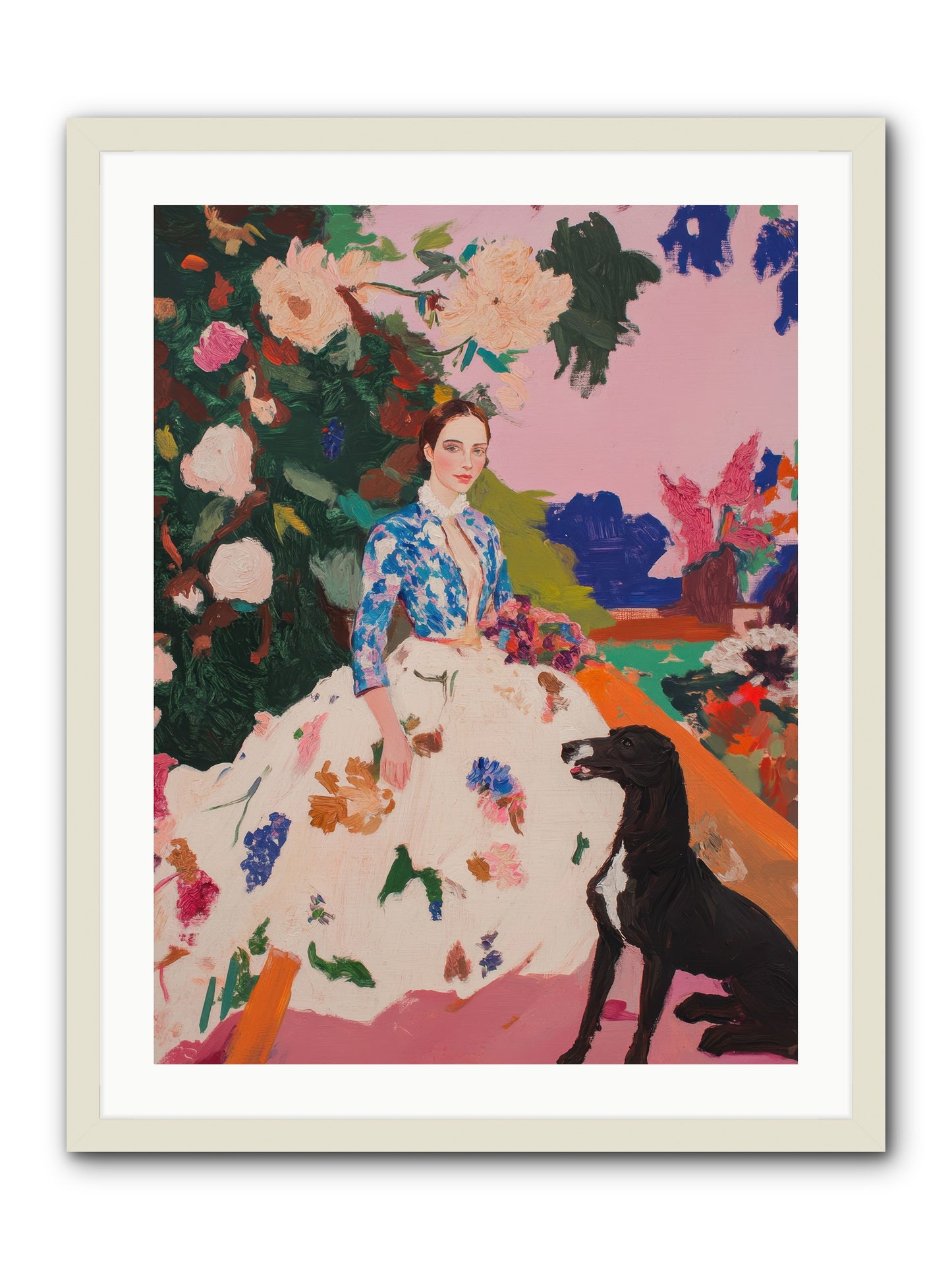 Fragrant Belvedere -- Framed Print - White 24x32