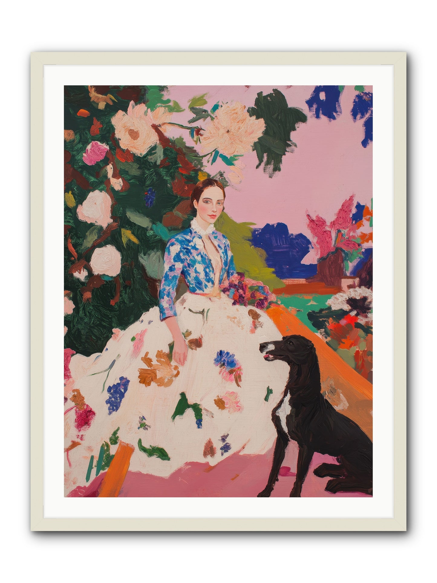 Fragrant Belvedere -- Framed Print - White 30x40