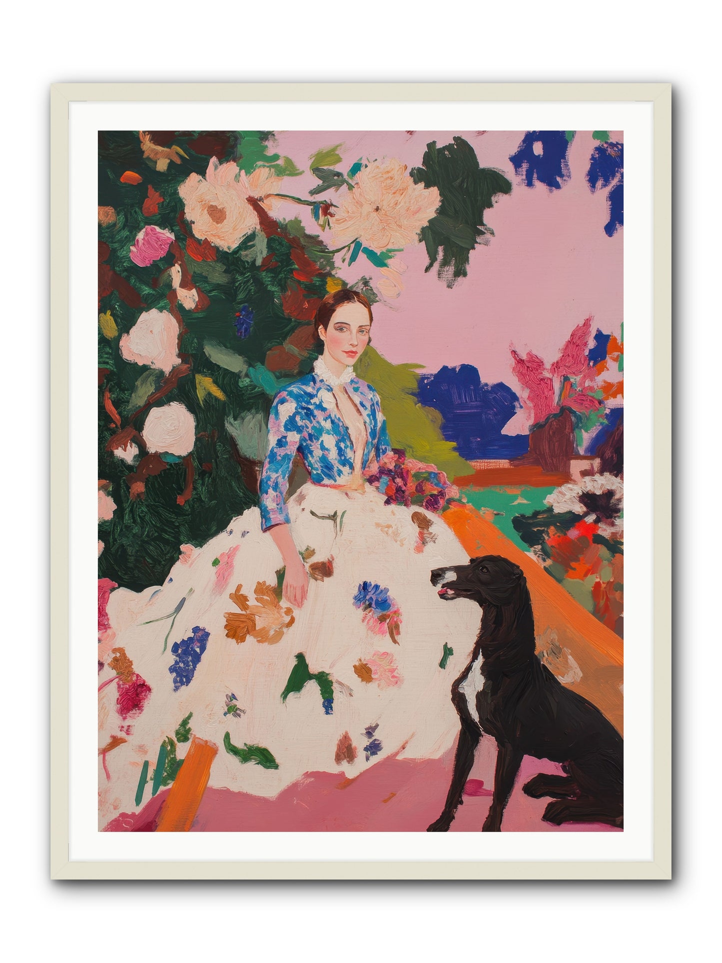 Fragrant Belvedere -- Framed Print - White 36x48
