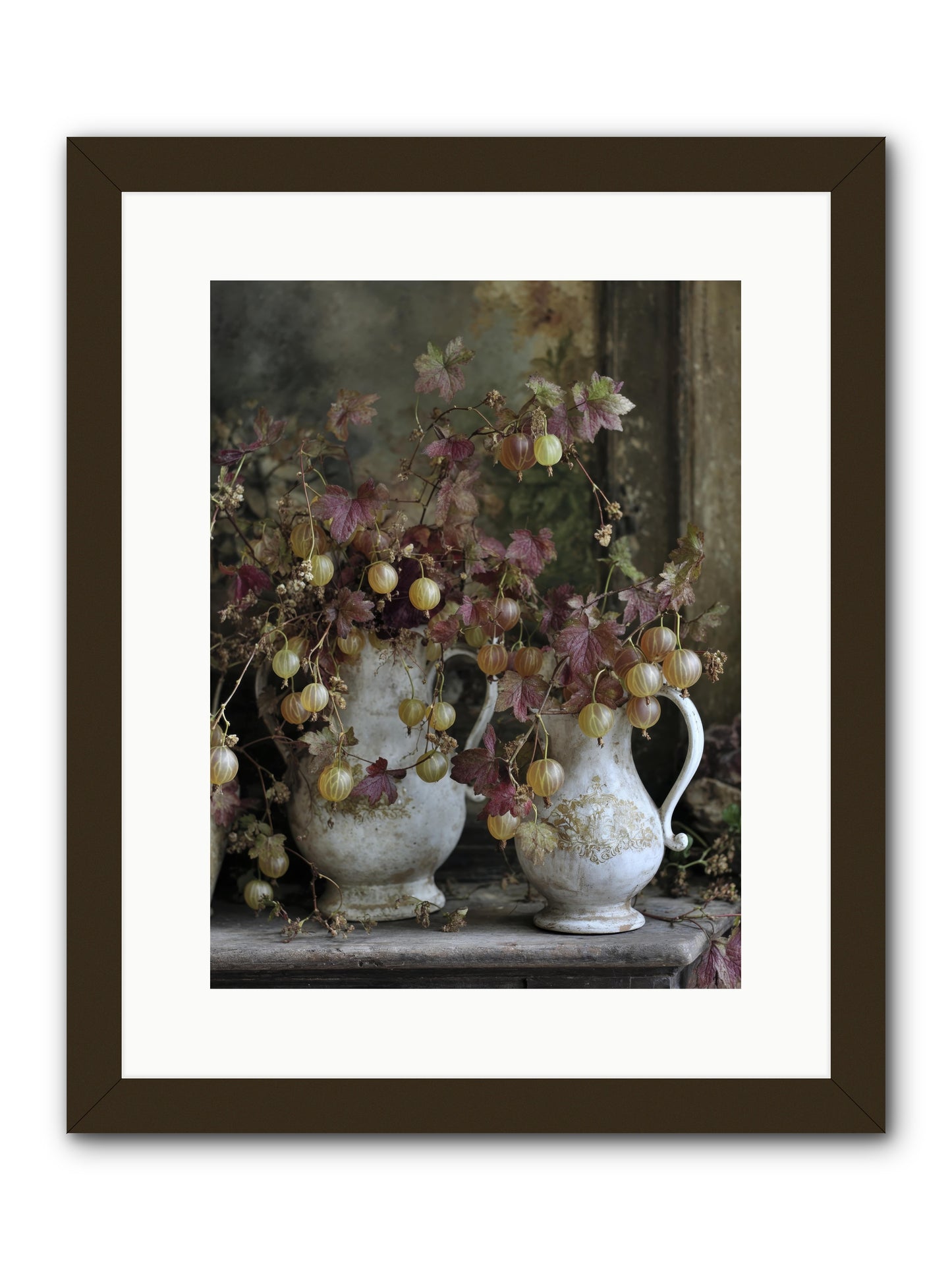 Francine -- Framed Print - Black 12x16