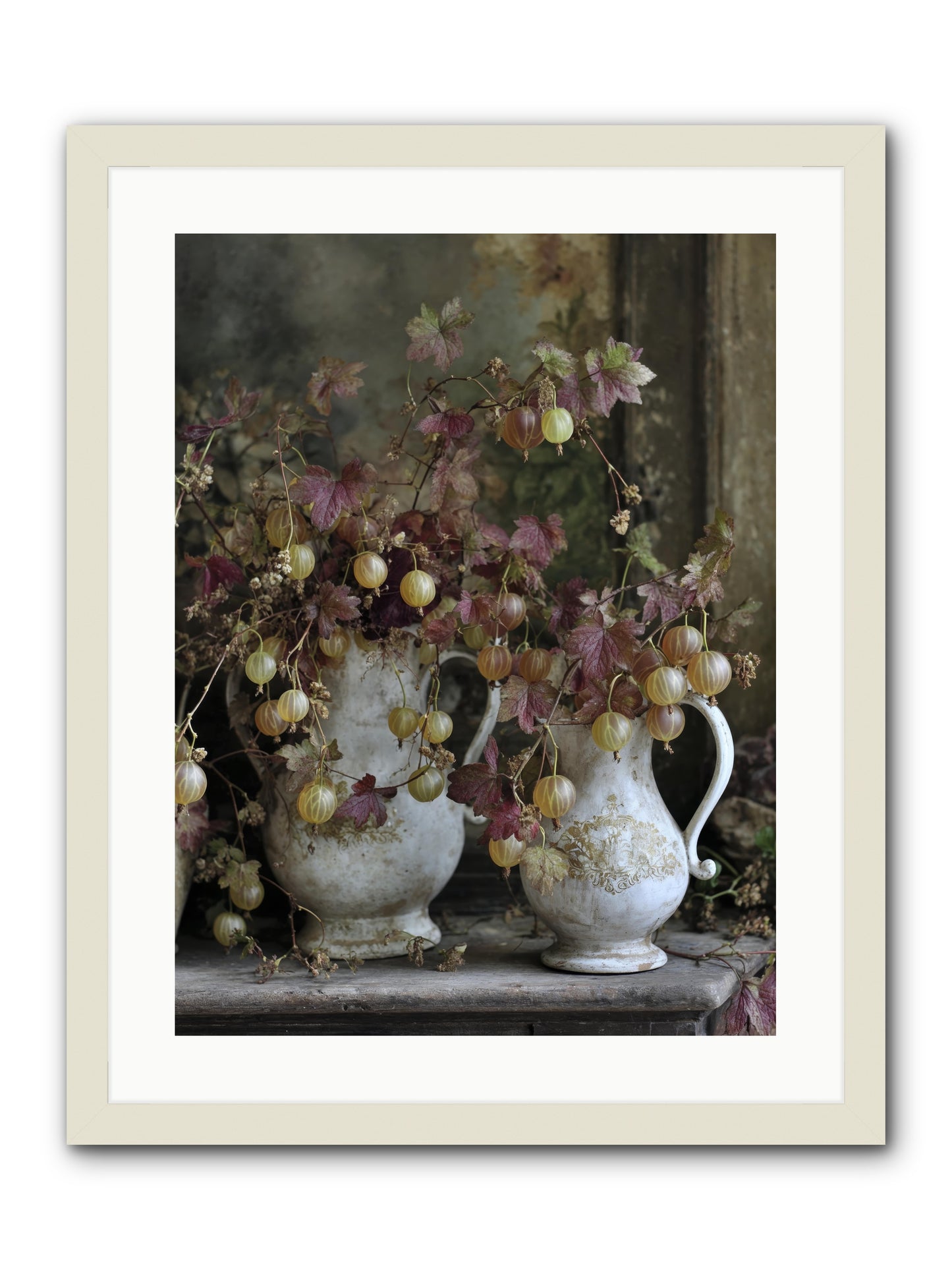 Francine -- Framed Print - White 18x24