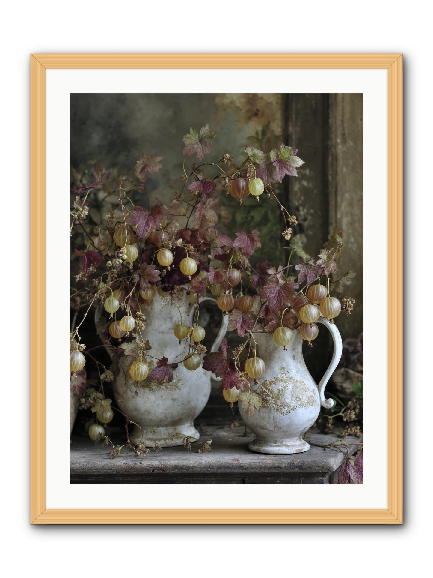 Francine -- Framed Print - Natural 24x32