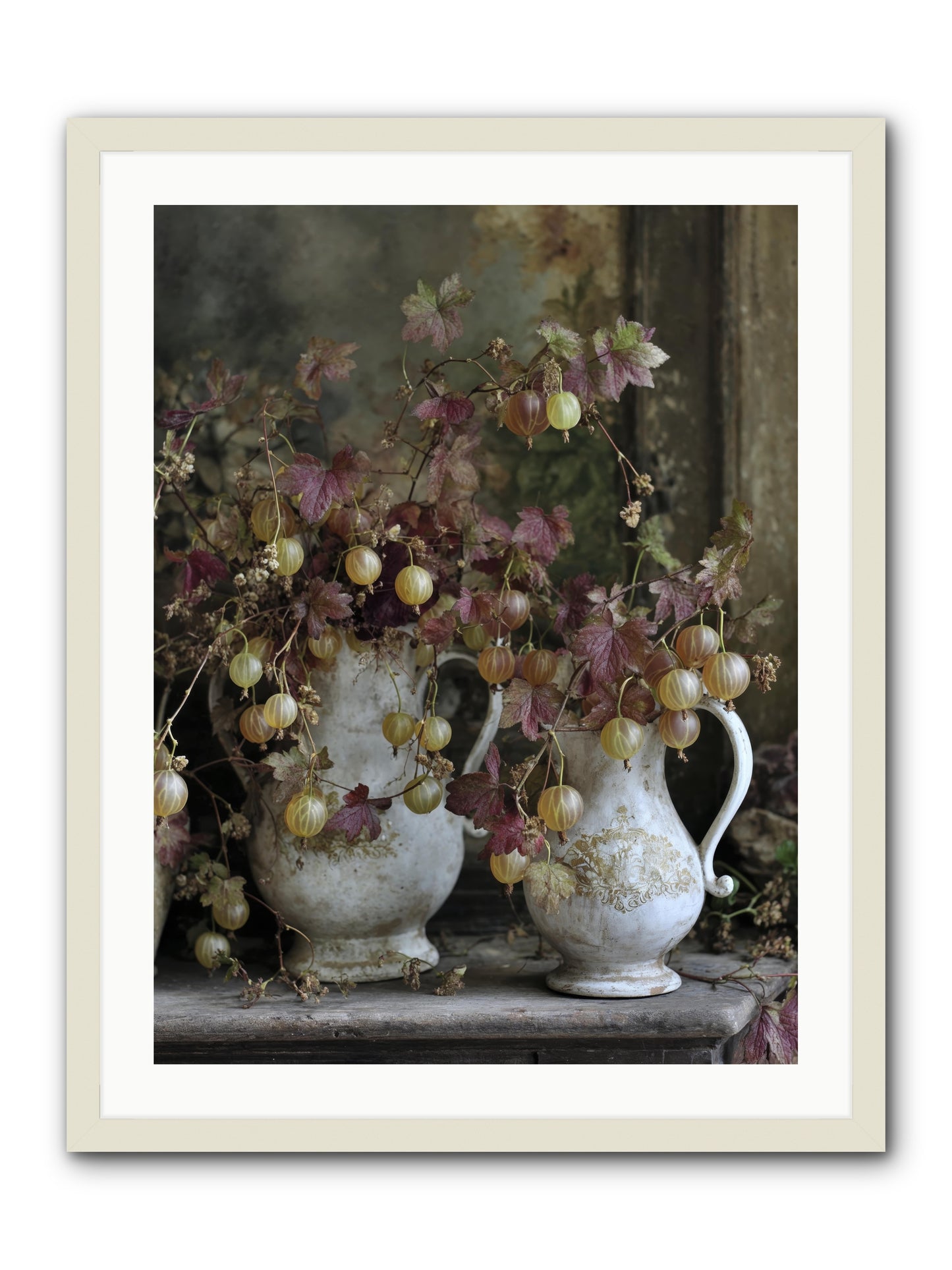 Francine -- Framed Print - White 24x32