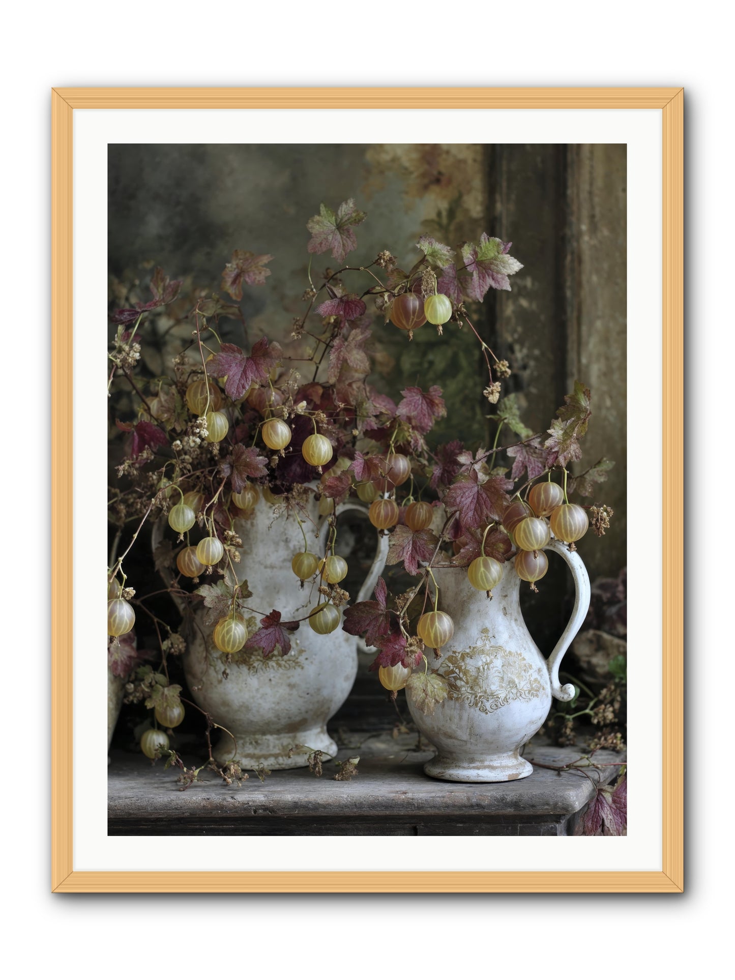 Francine -- Framed Print - Natural 30x40