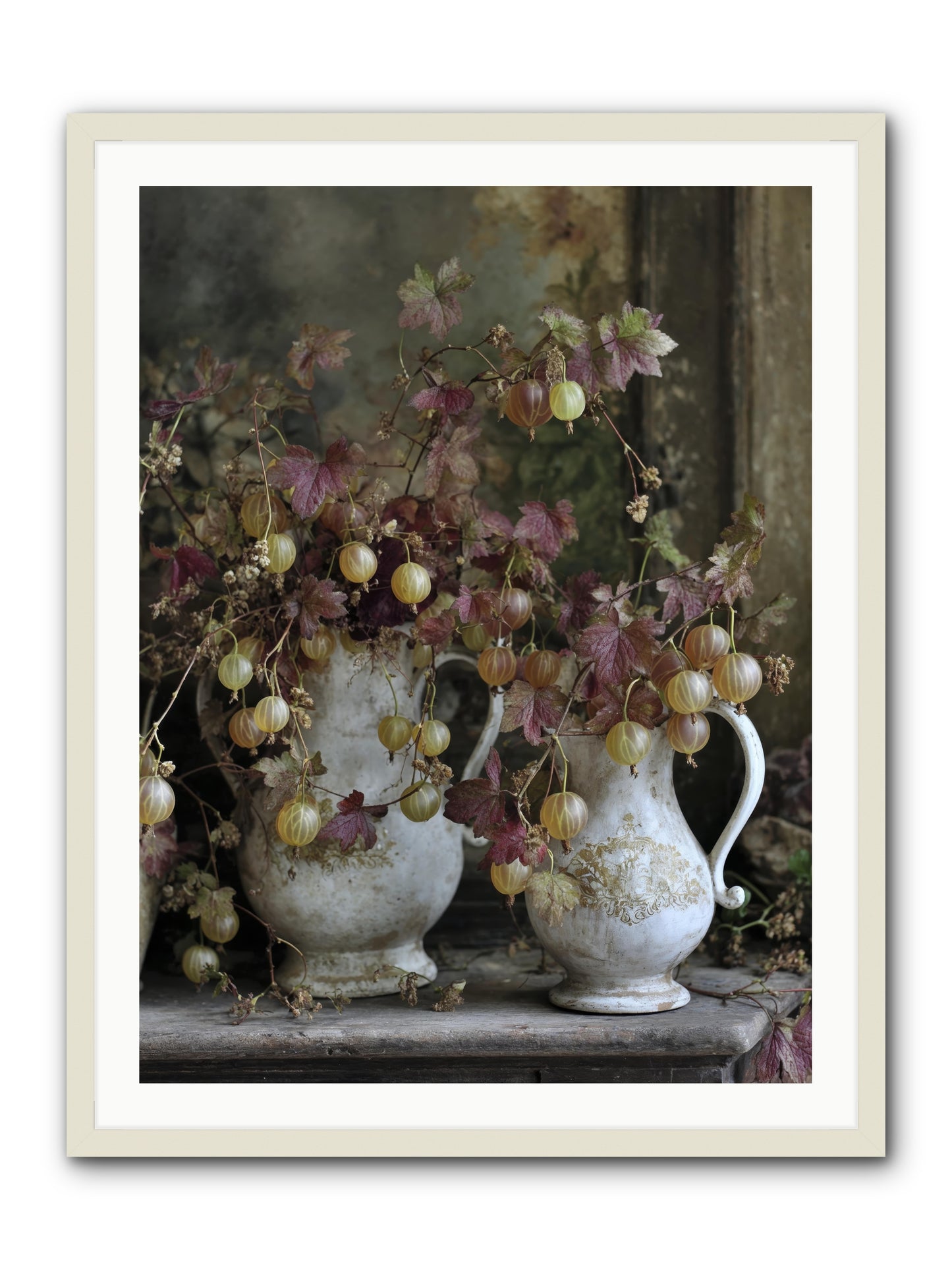 Francine -- Framed Print - White 30x40