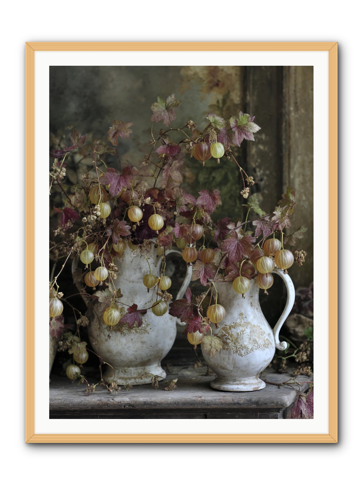 Francine -- Framed Print - Natural 36x48