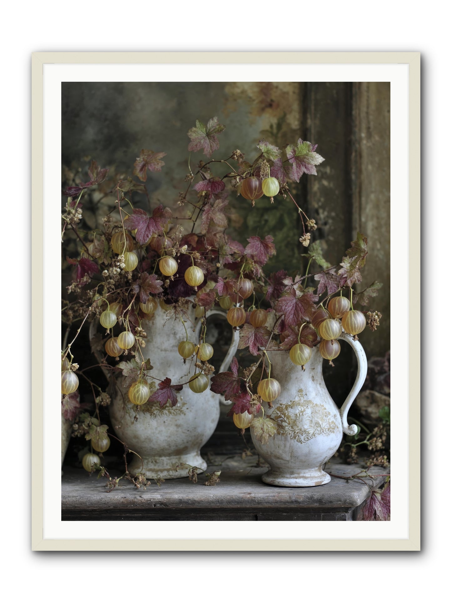 Francine -- Framed Print - White 36x48