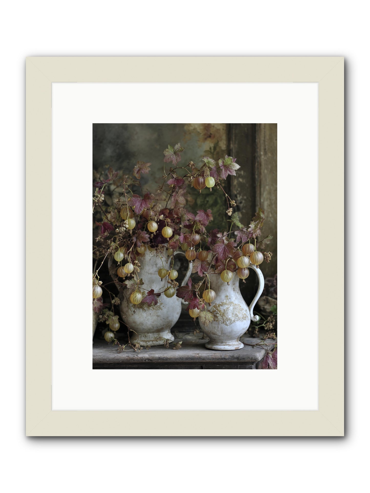 Francine -- Framed Print - White 9x12