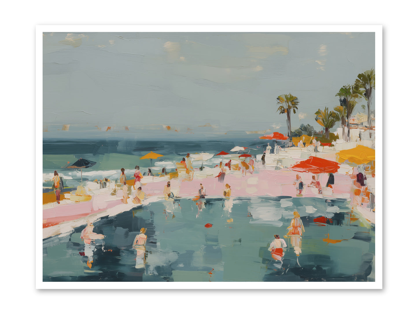 French Kiss Waters -- Paper Print 48x36