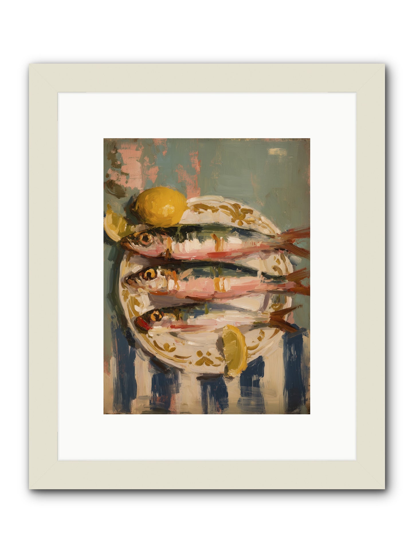 French Shore -- Framed Print - White 9x12