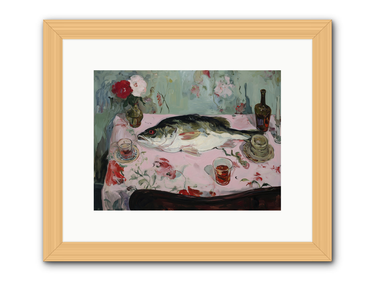 Fresh from Brittany Coast -- Framed Print - Natural 12x9