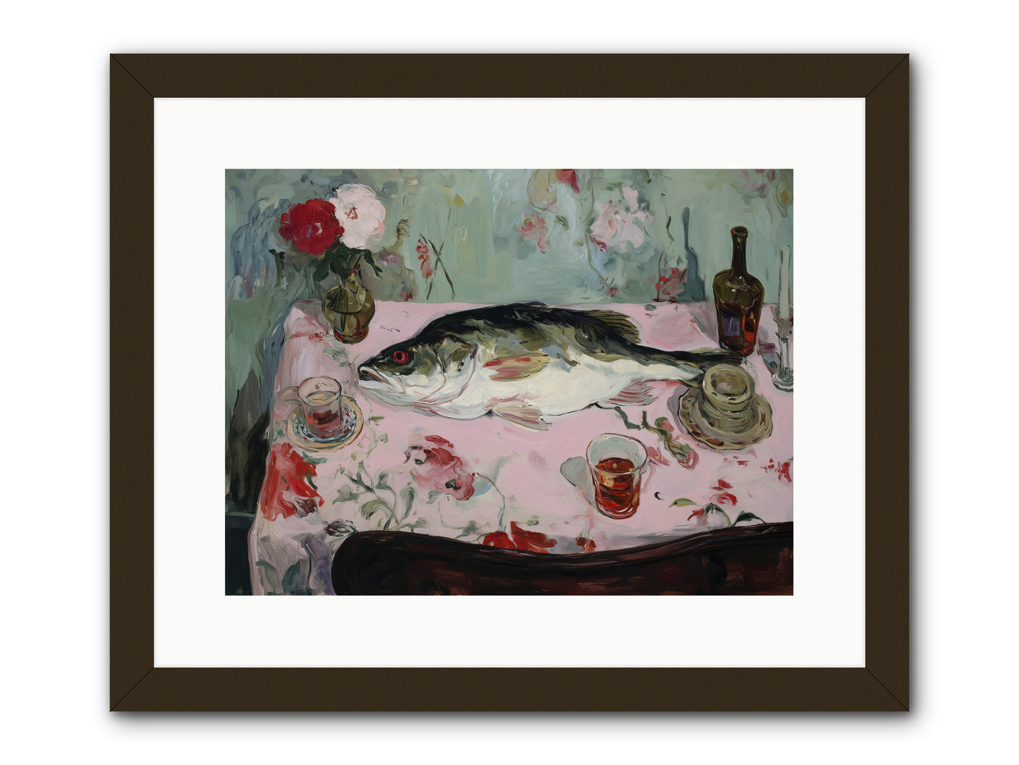 Fresh from Brittany Coast -- Framed Print - Black 16x12