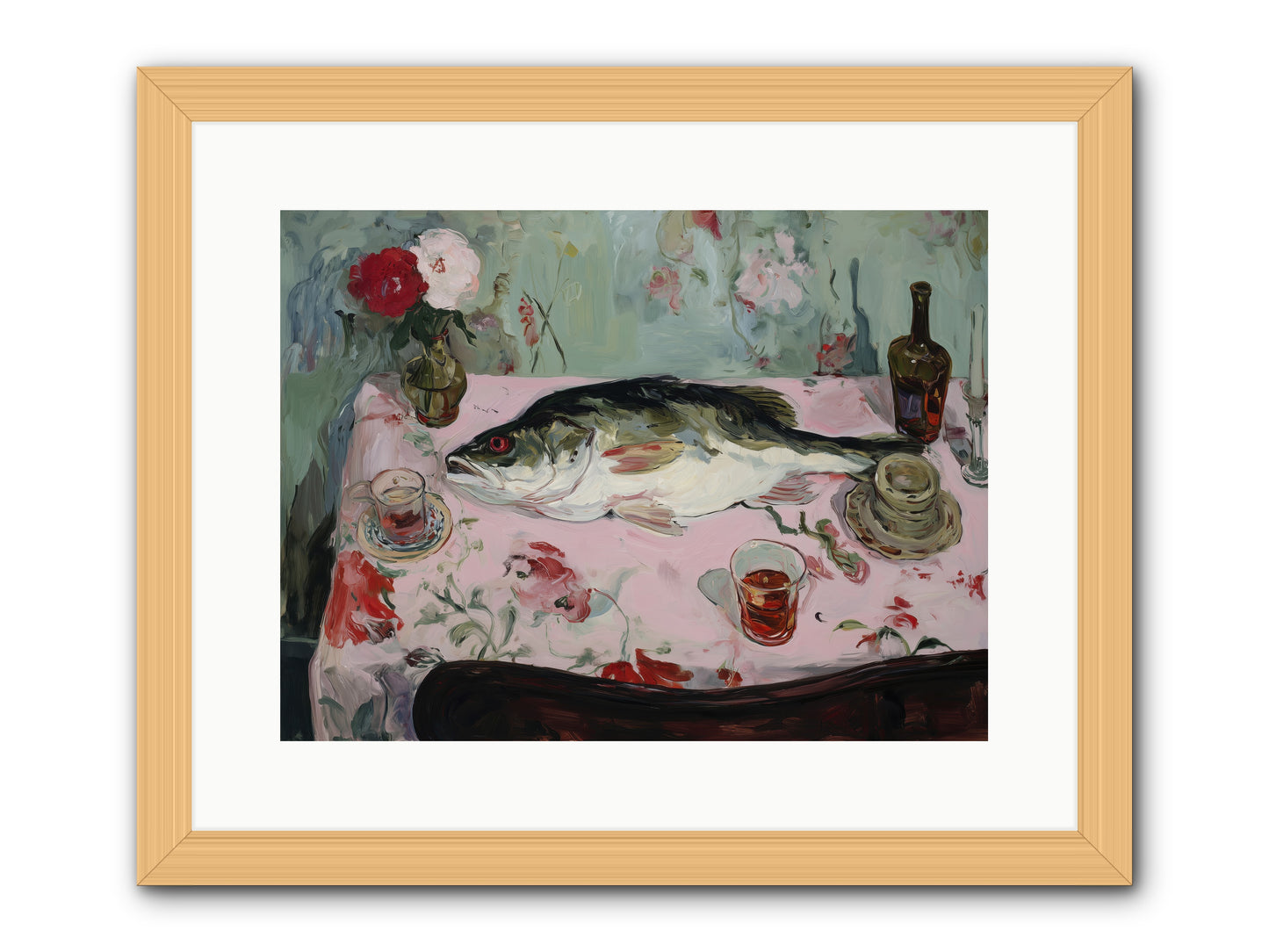 Fresh from Brittany Coast -- Framed Print - Natural 16x12