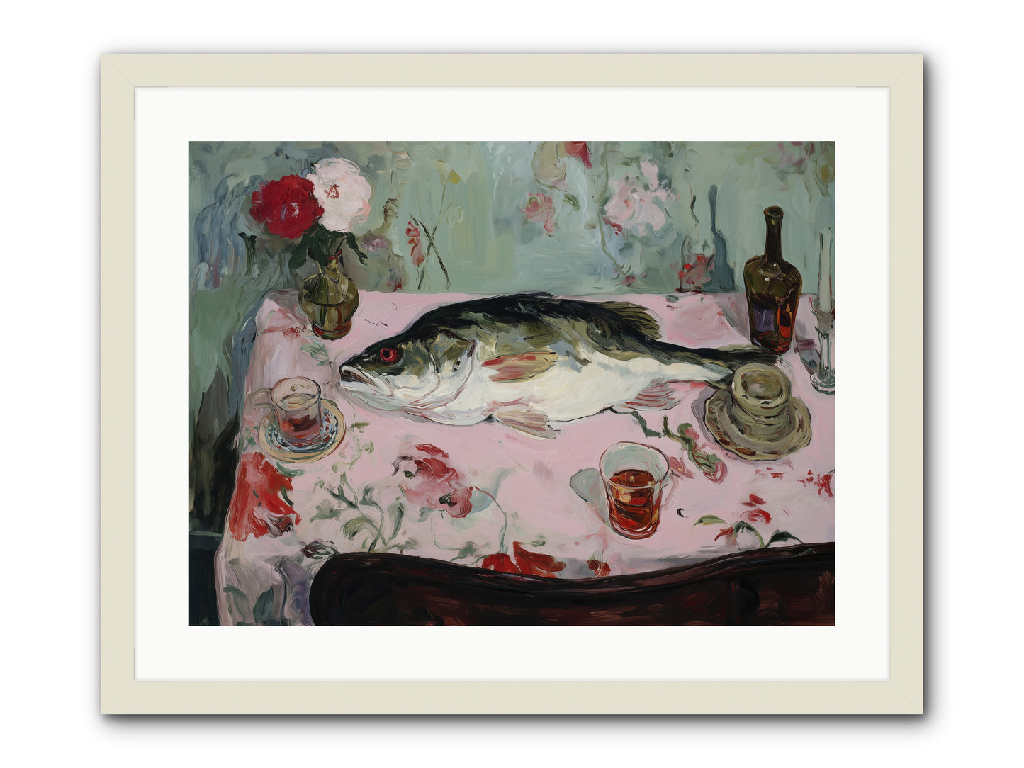 Fresh from Brittany Coast -- Framed Print - White 24x18