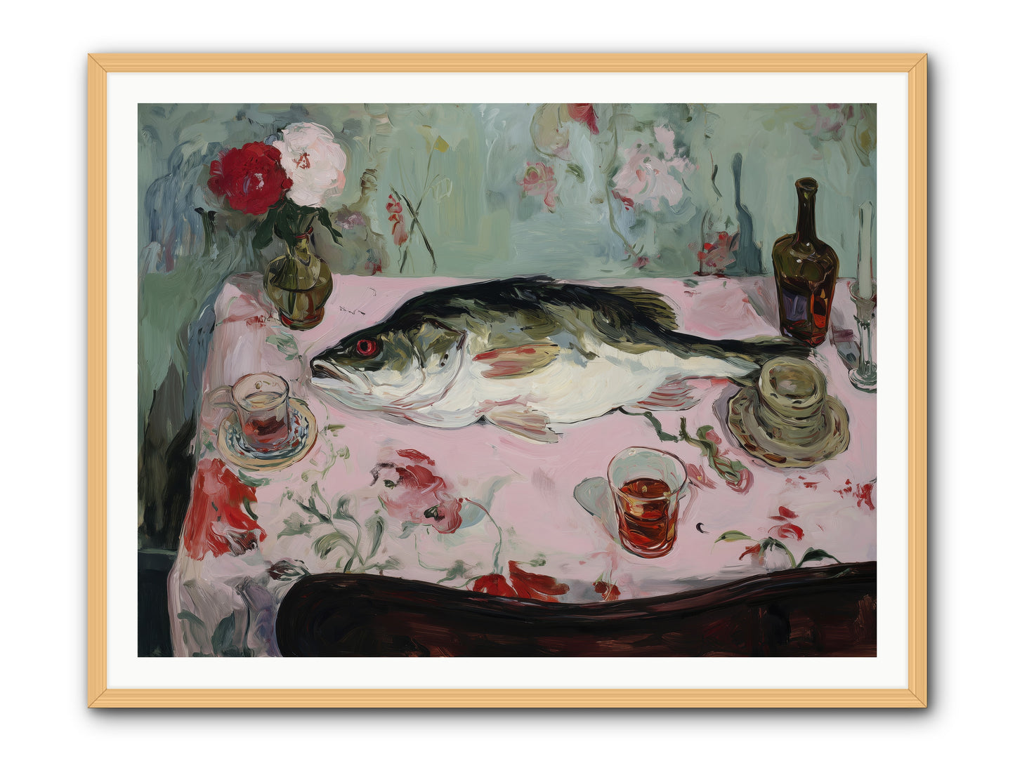 Fresh from Brittany Coast -- Framed Print - Natural 48x36