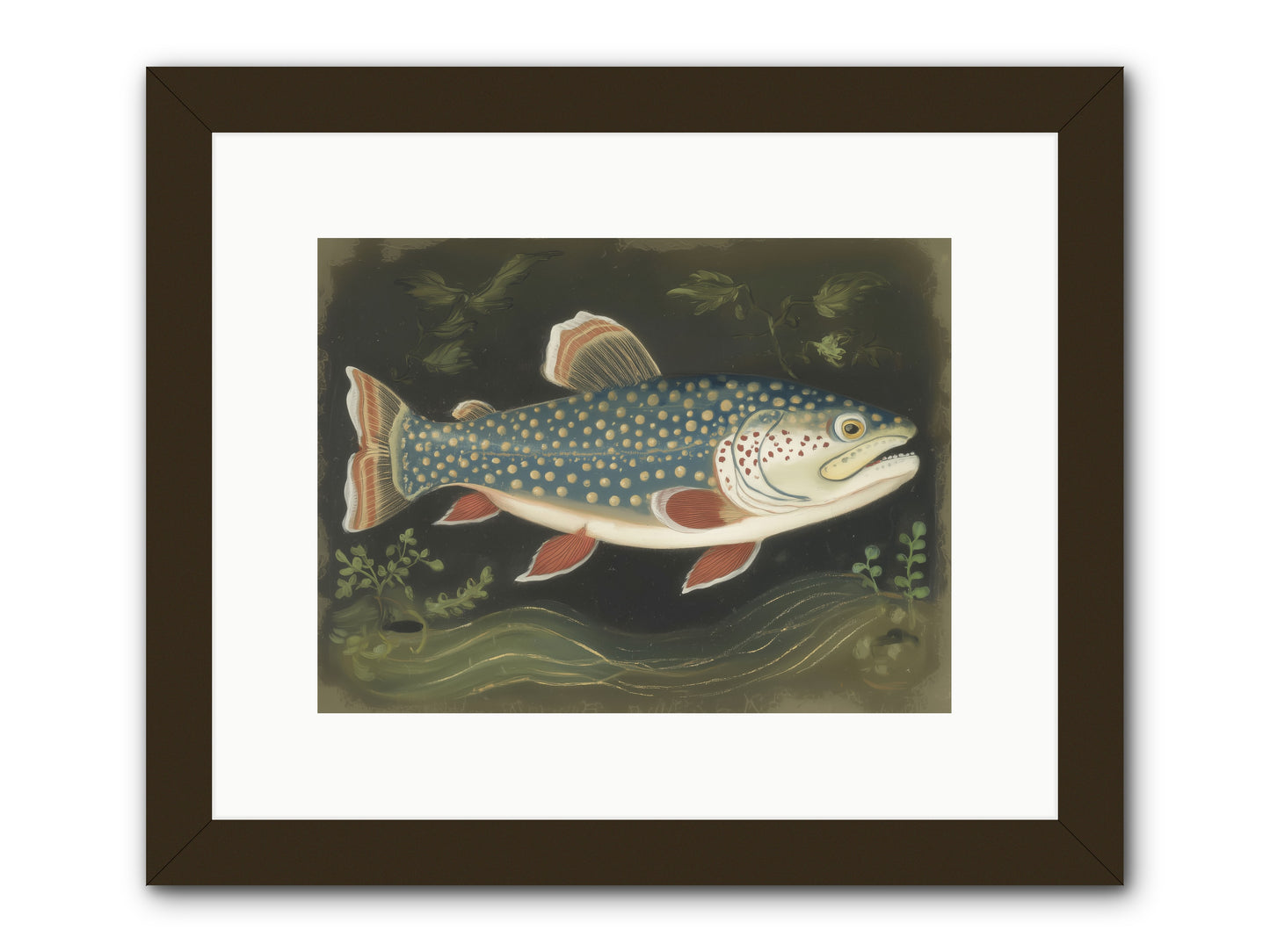 Freshwater Fairy -- Framed Print - Black 12x9