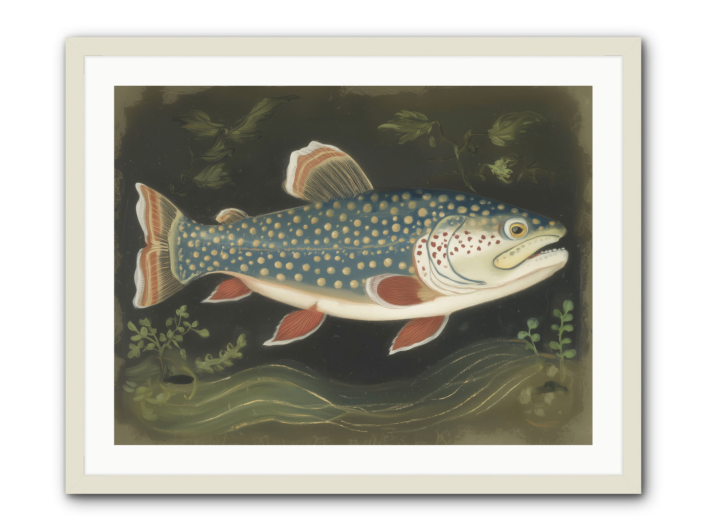 Freshwater Fairy -- Framed Print - White 32x24