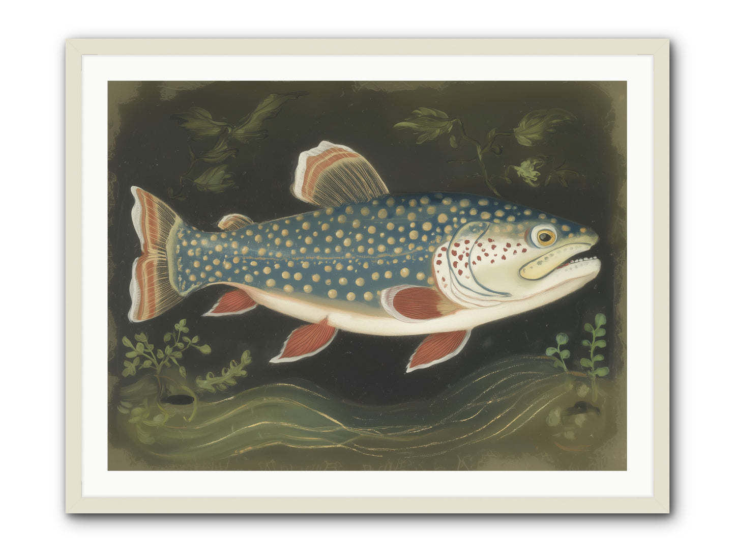 Freshwater Fairy -- Framed Print - White 40x30