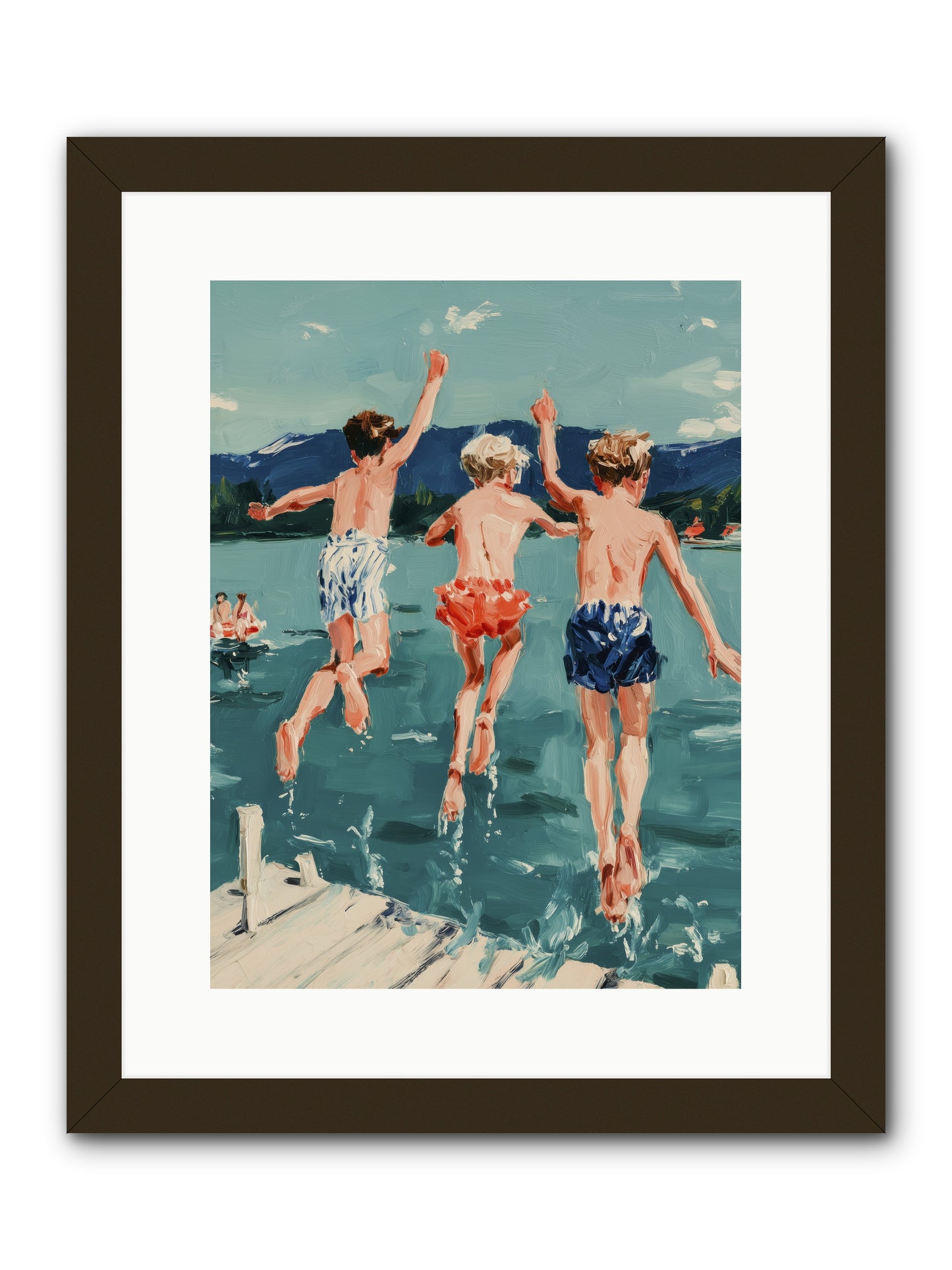 Friendship Cove -- Framed Print - Black 12x16