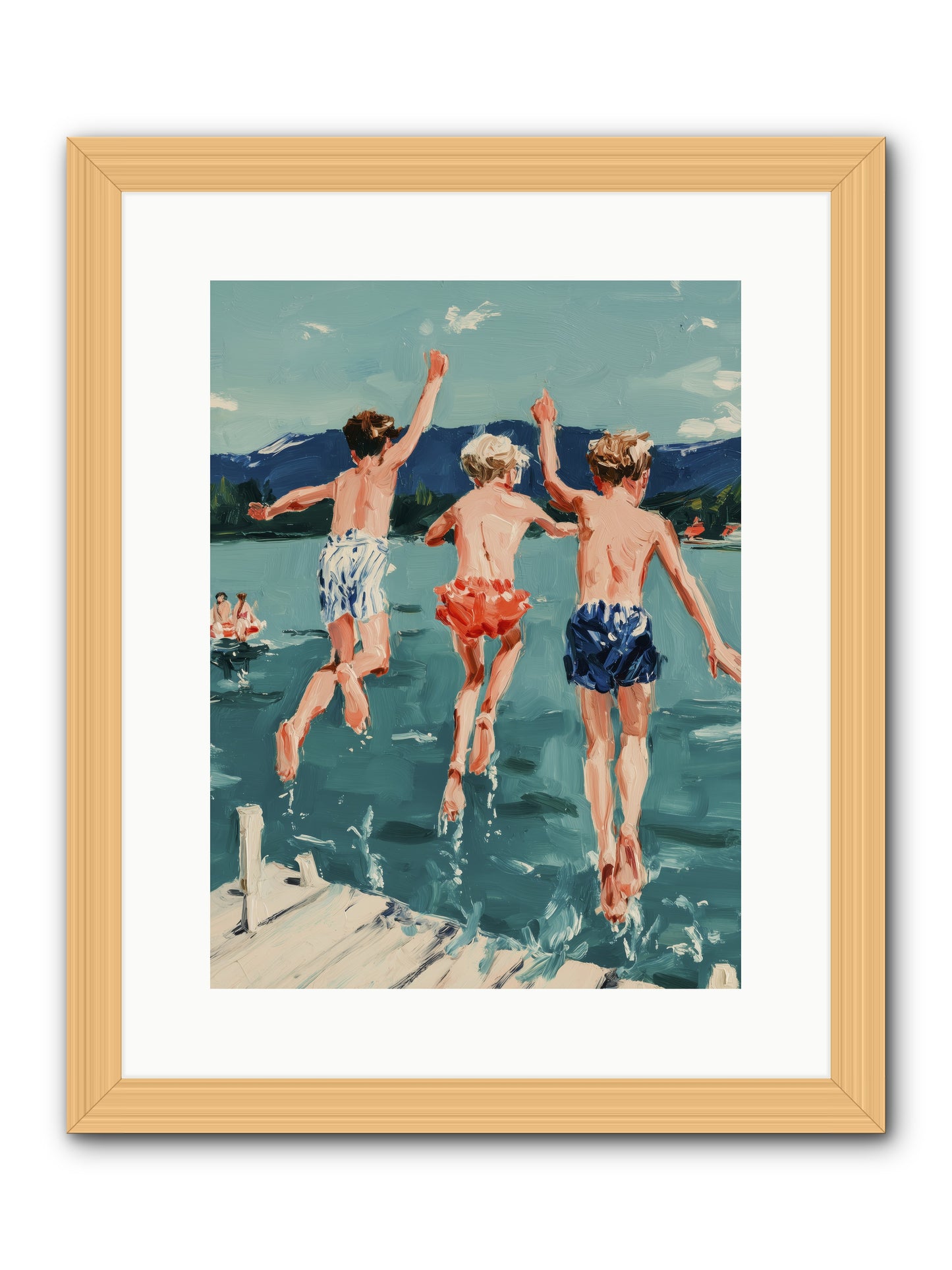 Friendship Cove -- Framed Print - Natural 12x16
